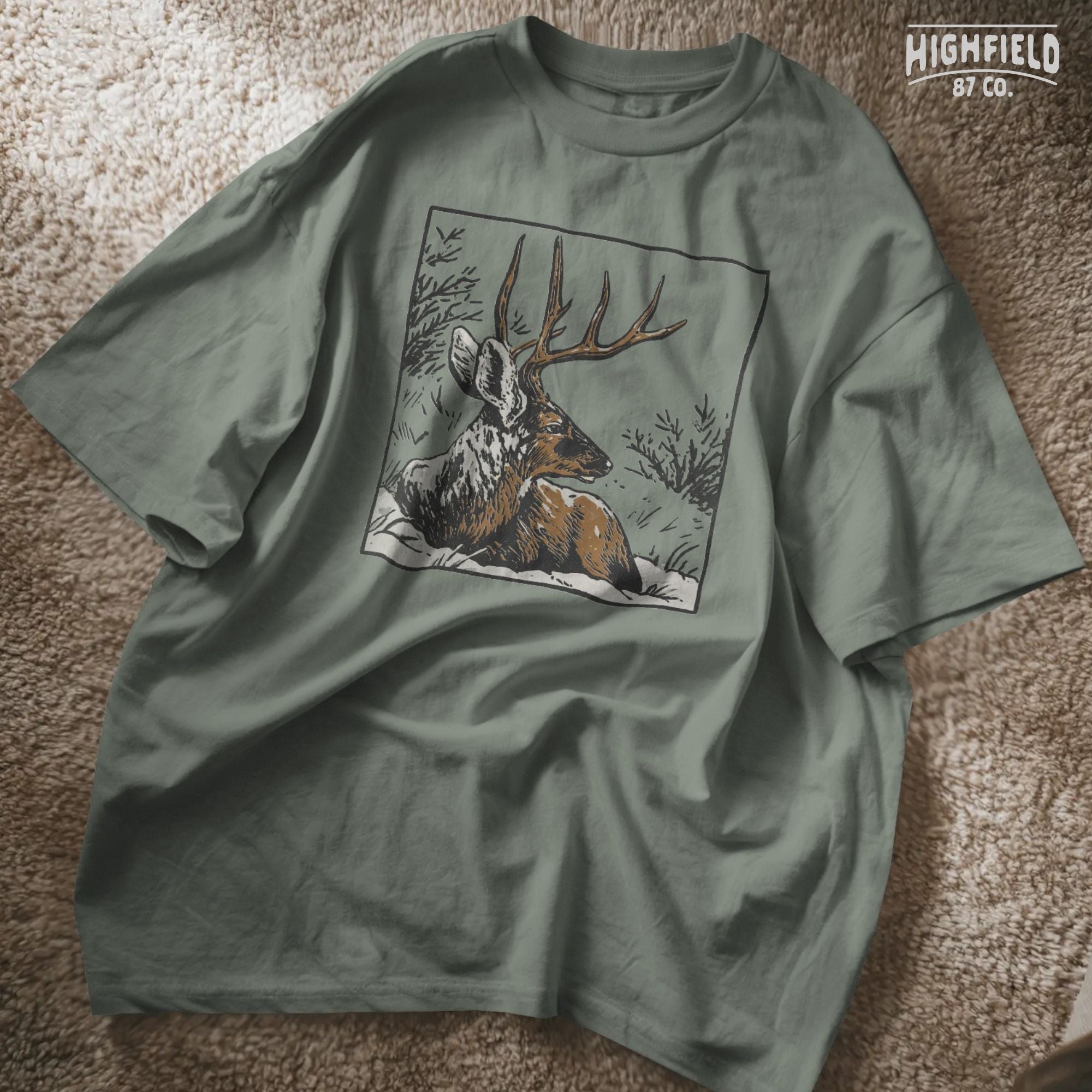 Mule Deer PNG for Winter Hunting Season | Rut Buck Clipart for Hunting Shirt Design | Mule Deer Antler Digital Download
