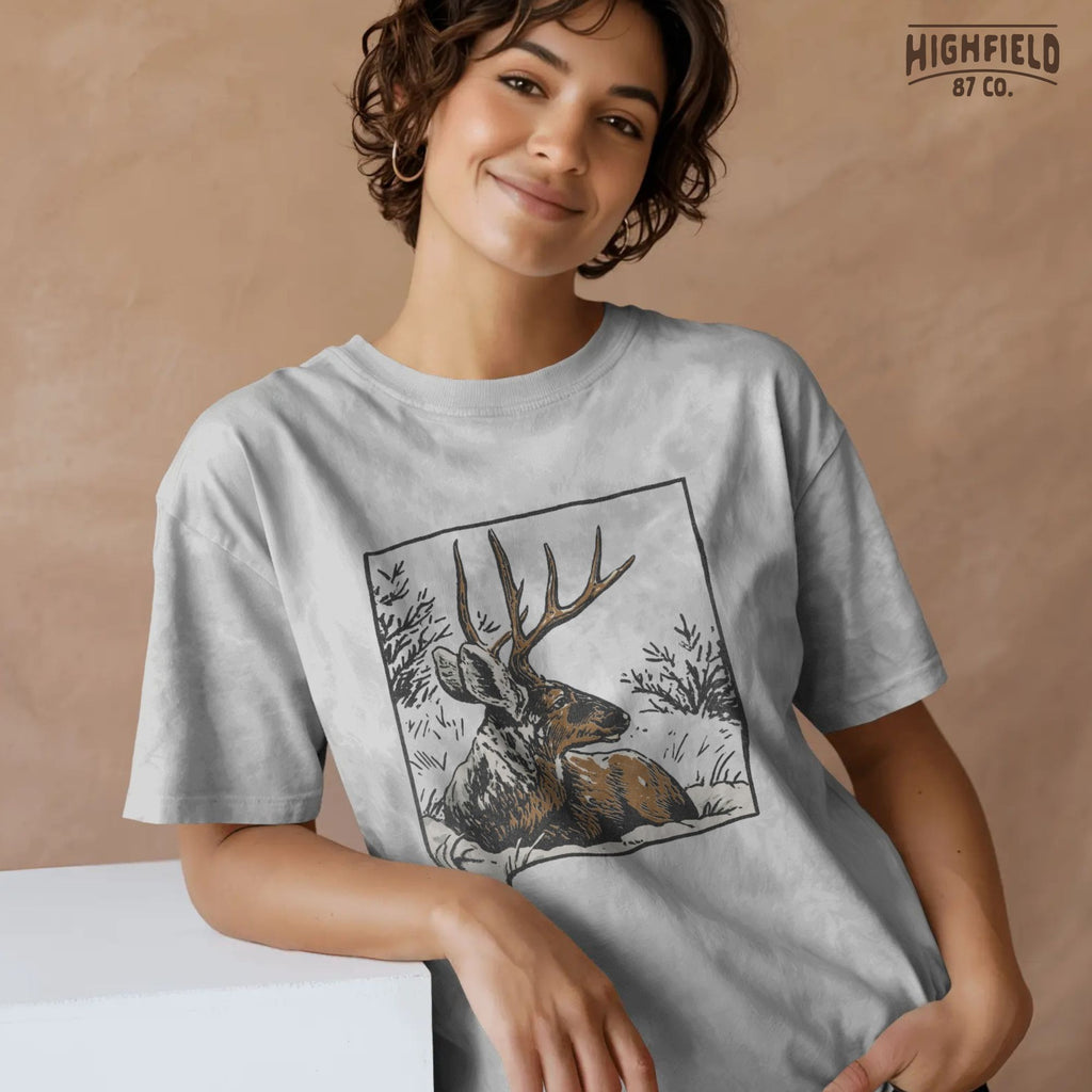 Mule Deer PNG for Winter Hunting Season | Rut Buck Clipart for Hunting Shirt Design | Mule Deer Antler Digital Download