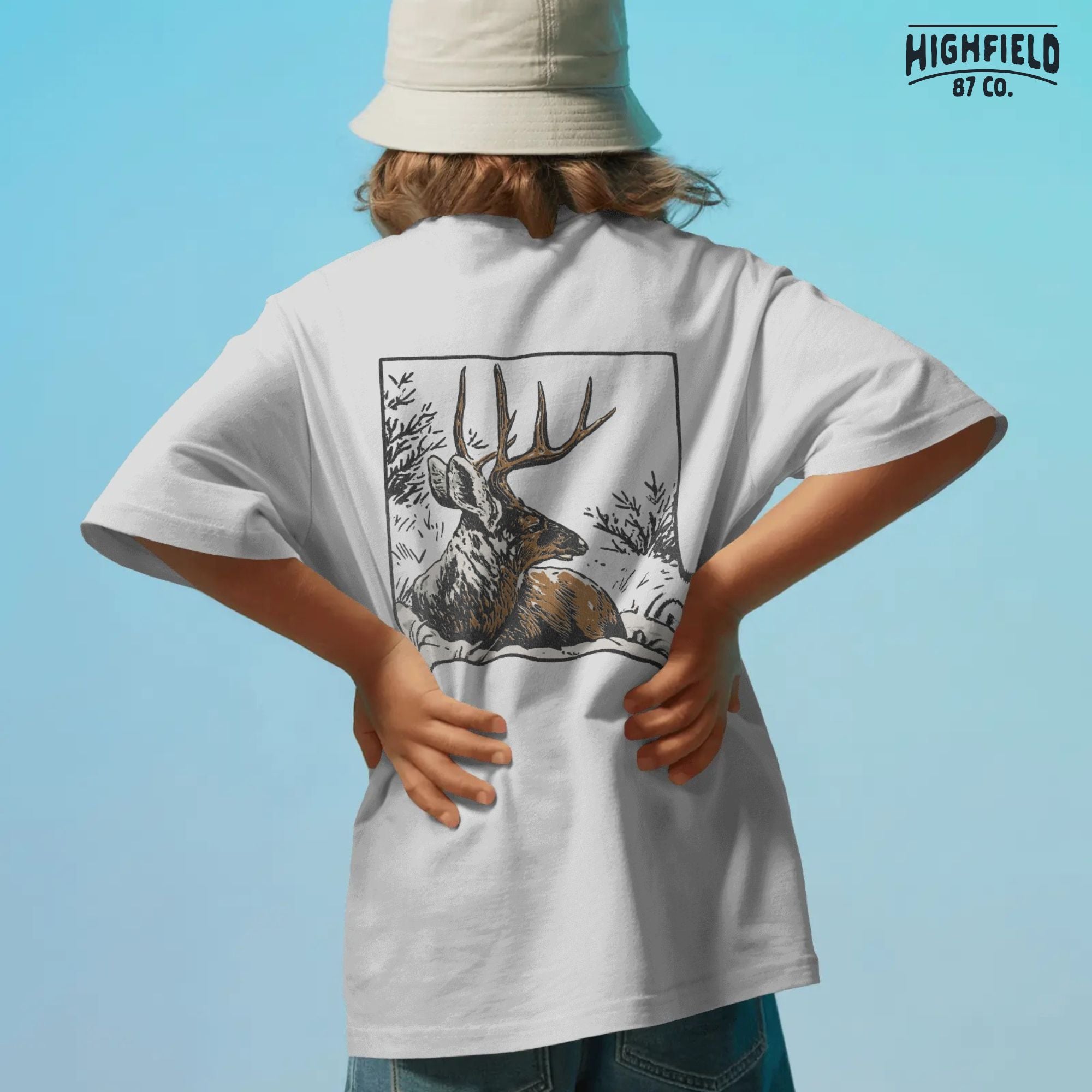 Mule Deer PNG for Winter Hunting Season | Rut Buck Clipart for Hunting Shirt Design | Mule Deer Antler Digital Download