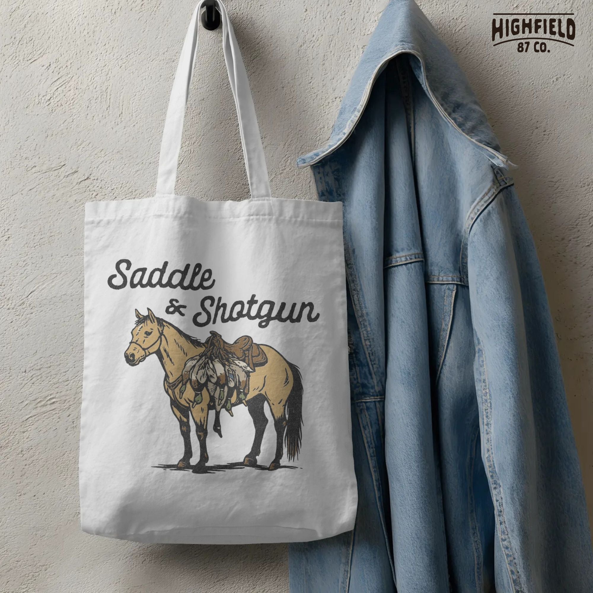 Saddle and Shotgun Hunting PNG | Horse with Saddle and Ducks Clipart | Western Hunting Shirt Design PNG for Sublimation | Digital Download