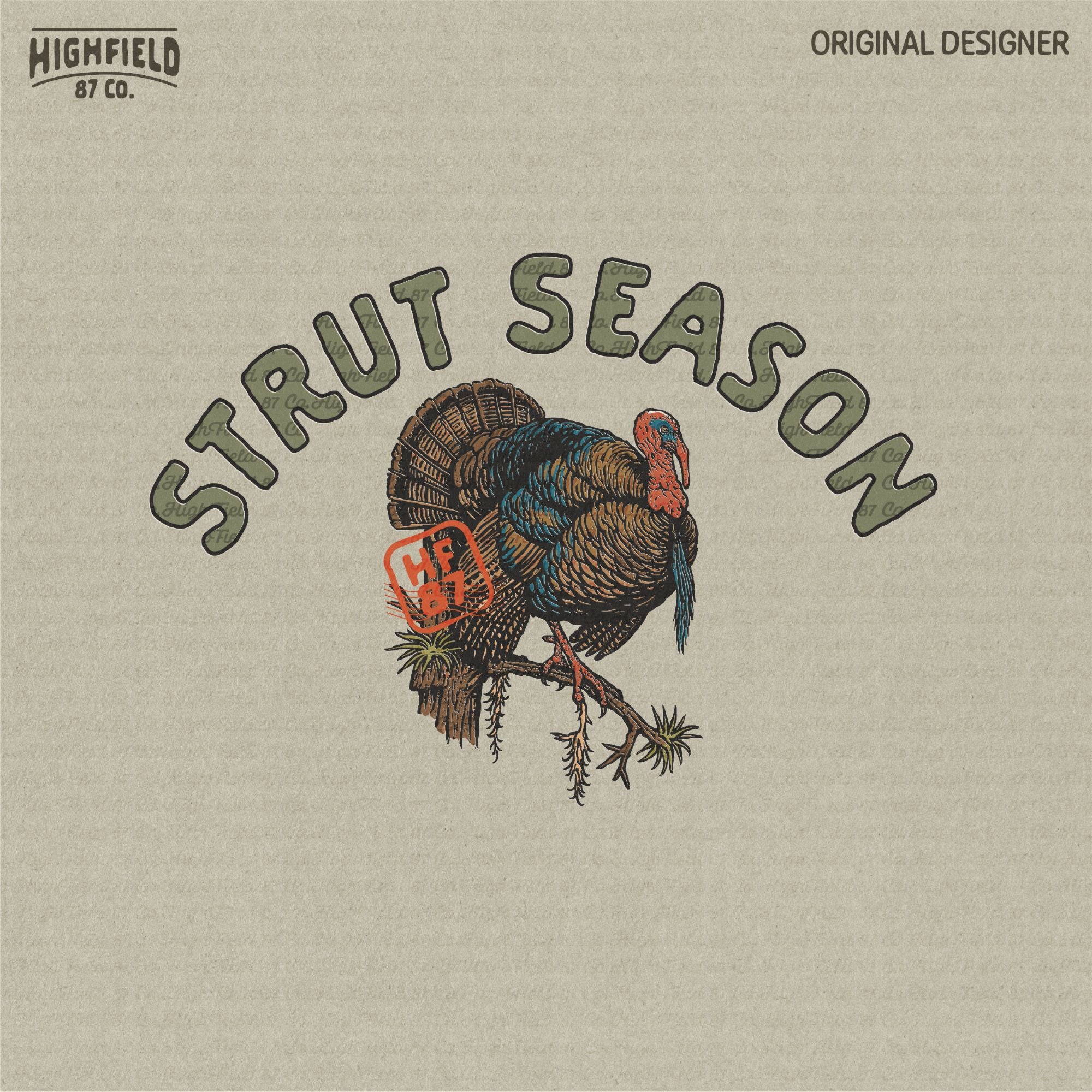 Strut Season Turkey Hunting PNG | Gobbler Clipart for Spring Turkey Shirt | Digital Download for Strut Season Sublimation Design