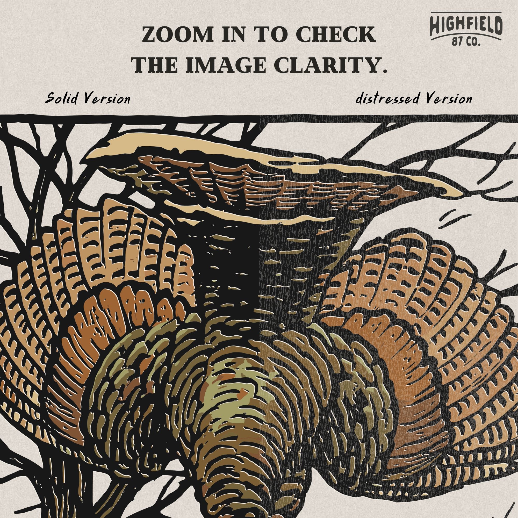 Wild Turkey Hunting PNG | Strutting Tom Clipart for Shirt Design | Digital Download for Spring Turkey Season & Outdoorsman Apparel