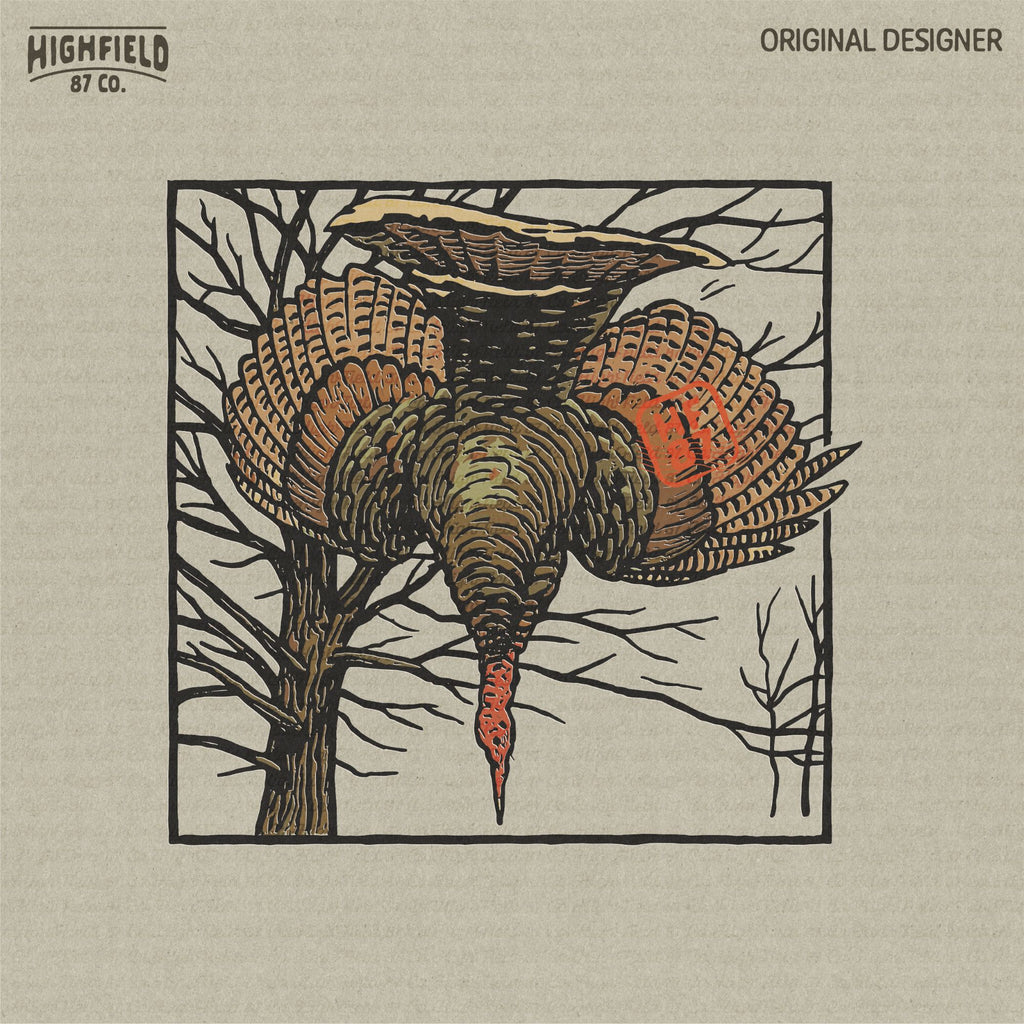 Wild Turkey Hunting PNG | Strutting Tom Clipart for Shirt Design | Digital Download for Spring Turkey Season & Outdoorsman Apparel