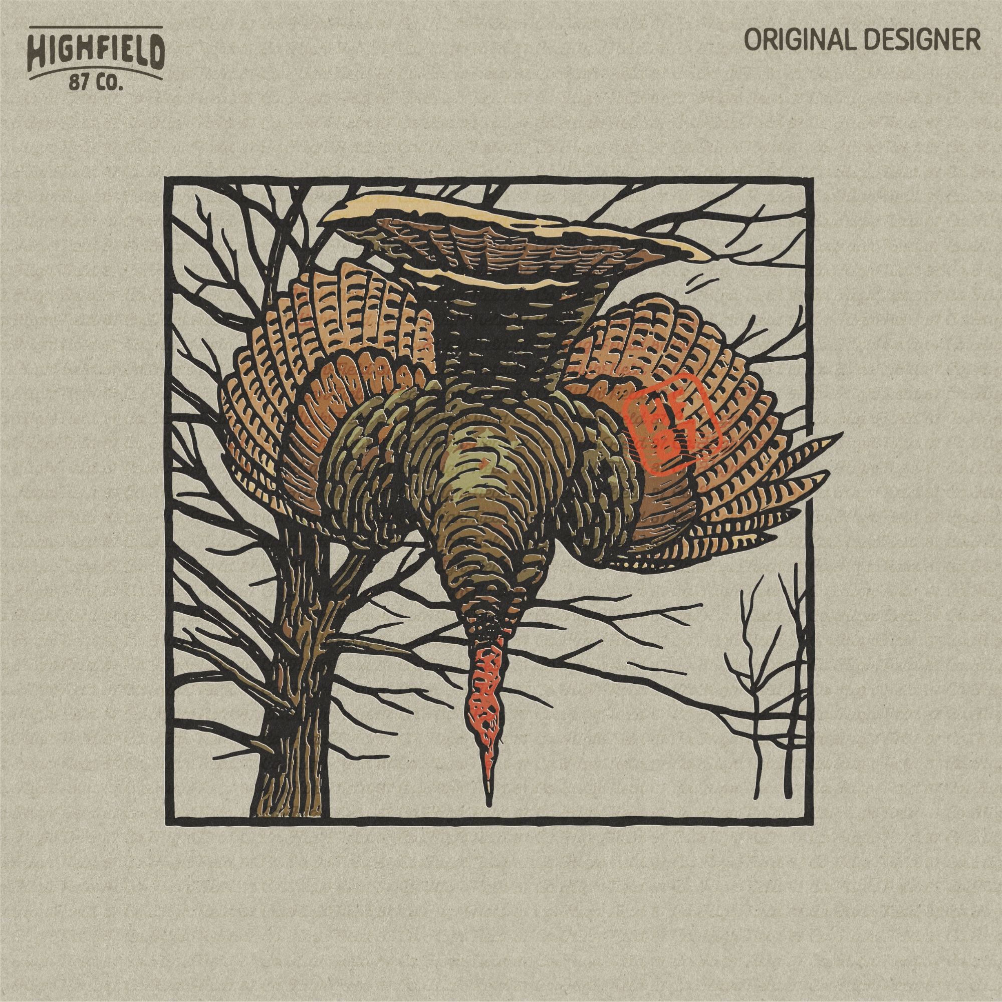 Wild Turkey Hunting PNG | Strutting Tom Clipart for Shirt Design | Digital Download for Spring Turkey Season & Outdoorsman Apparel