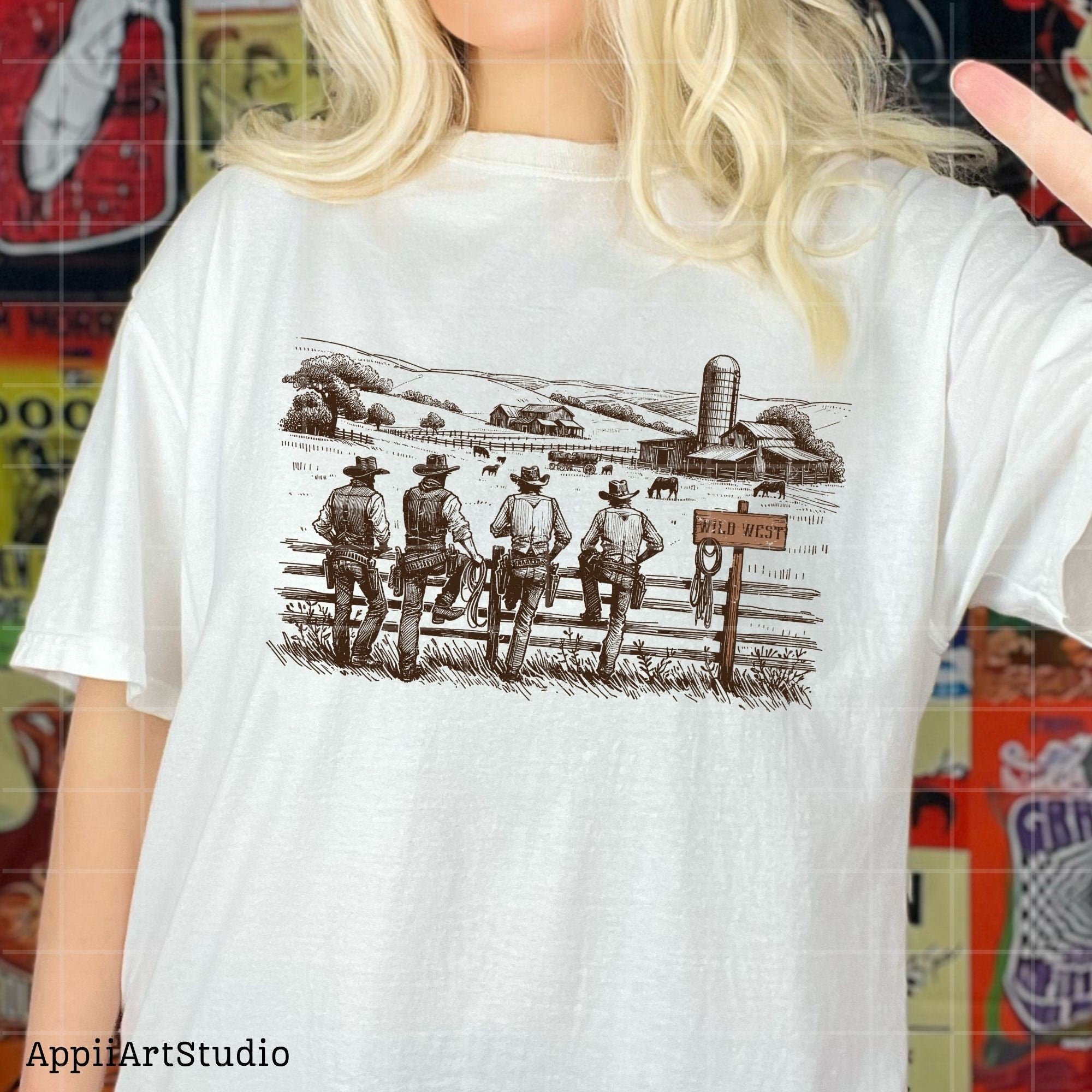 Western Cowboys Png, Rodeo Png, Country Cowboys Sublimation Design Download, Wild West Png, The End Western Shirt Design,Western Transparent