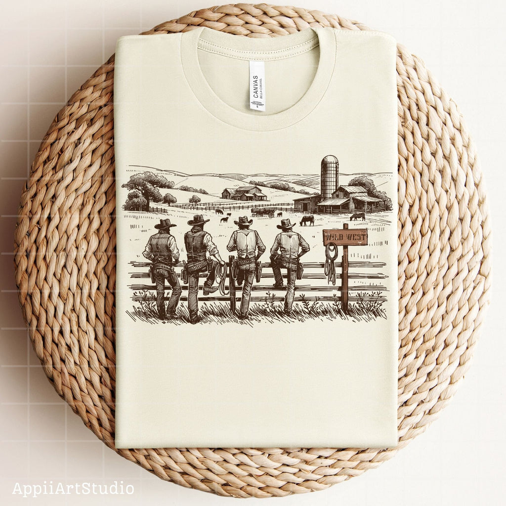 Western Cowboys Png, Rodeo Png, Country Cowboys Sublimation Design Download, Wild West Png, The End Western Shirt Design,Western Transparent