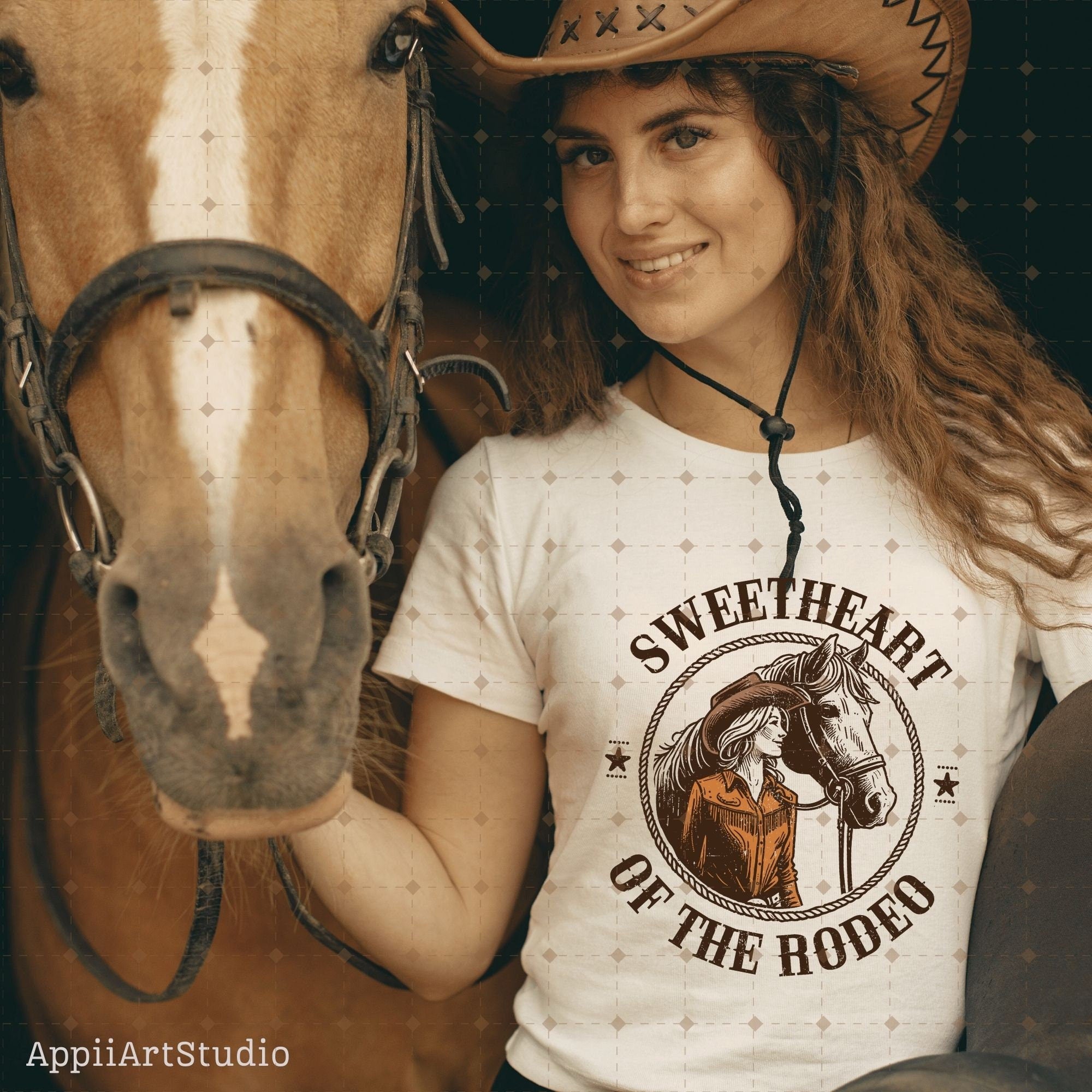 Sweerheart of the Rodeo, Vintage Cowgirl Style, PNG Sublimations, Western Sublimations, Designs Downloads, Cowboy Shirt Design