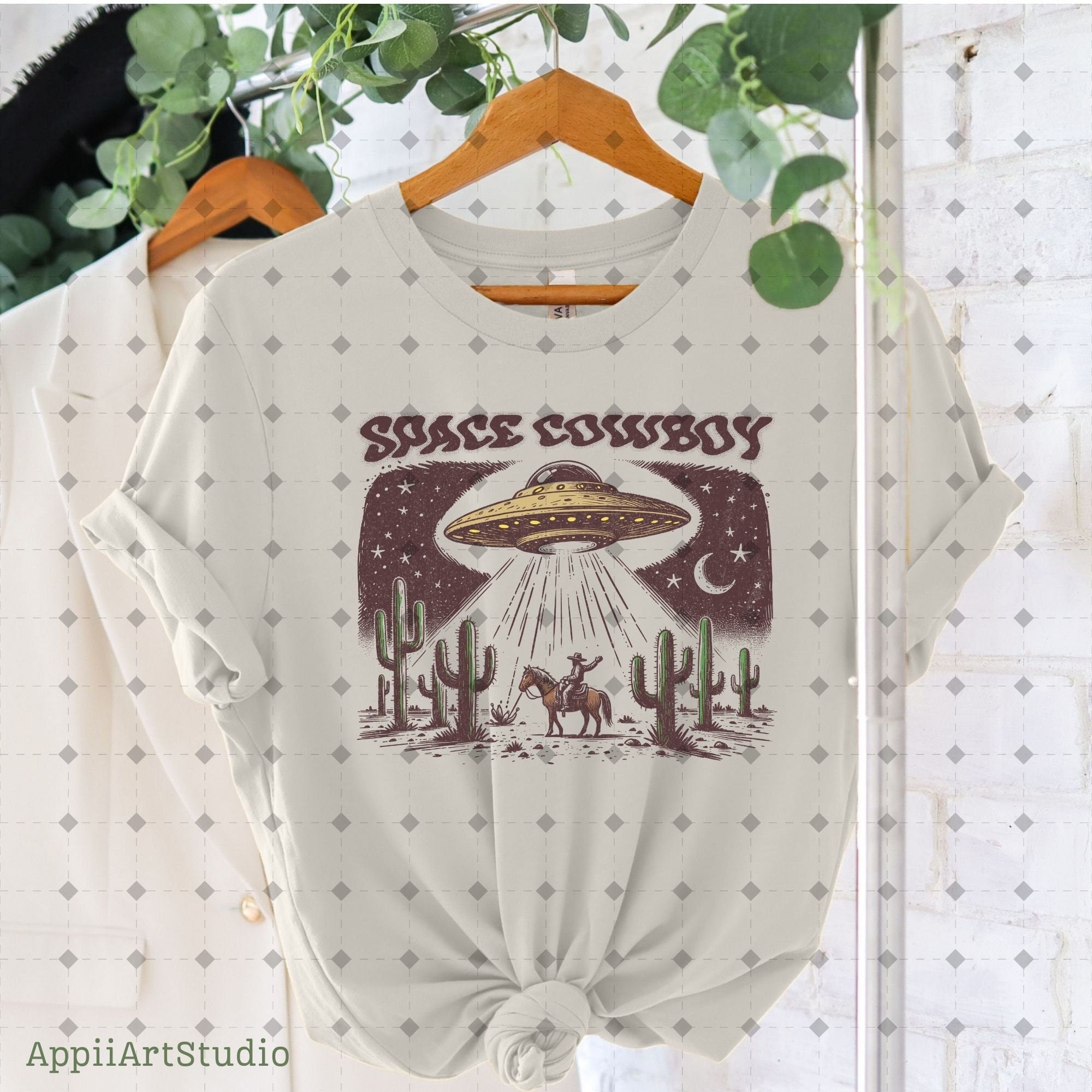 Space Cosmic Rodeo Cowboy, Bronco Cowboy Rodeo | Western PNG Sublimations, Designs Downloads, Sublimation Download, hand drawn png