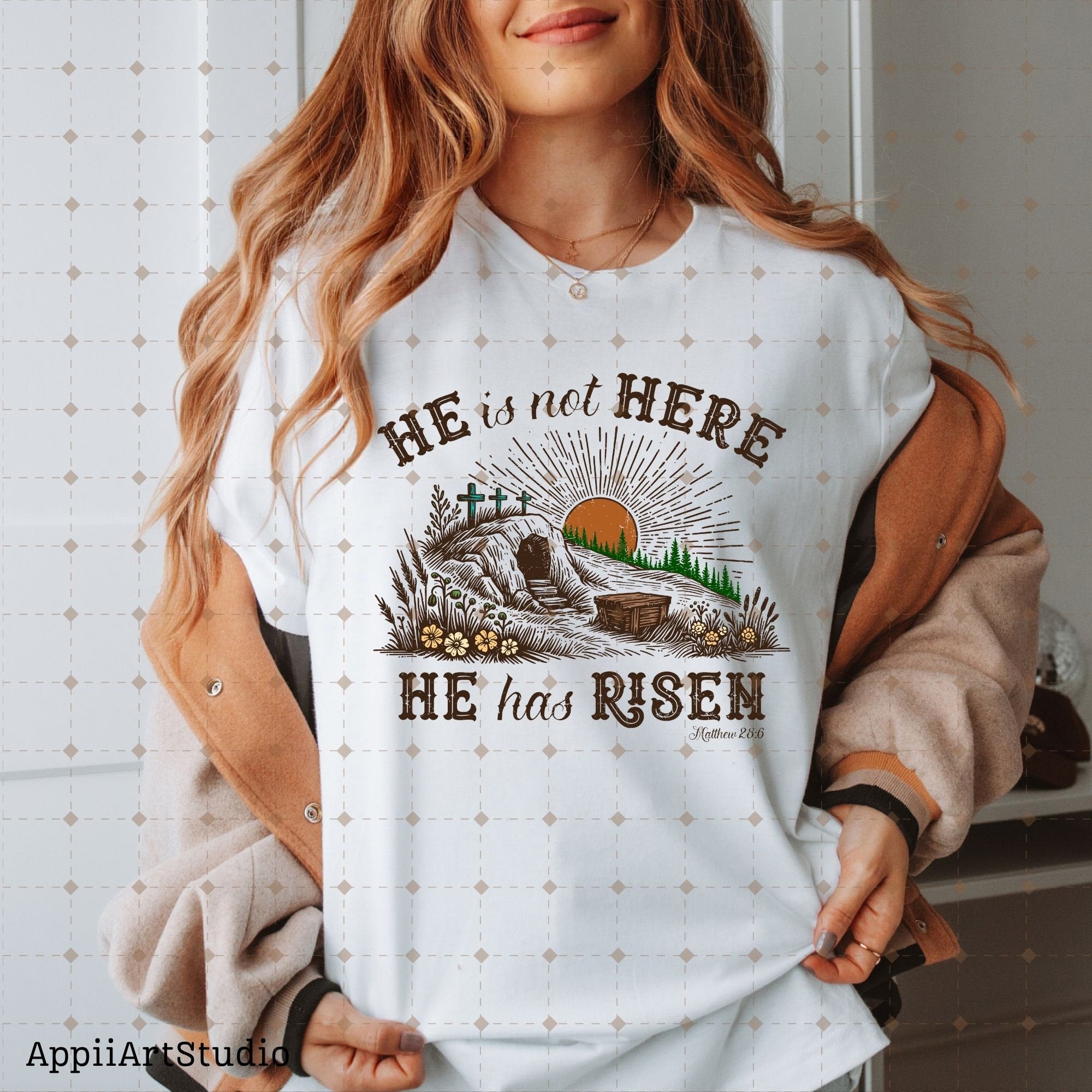 He is Risen png, Matthew 28:6, Risen png, Sublimation Design, Christian Country Png, Western Cowboy Png,Christian Png,Easter bible verse png