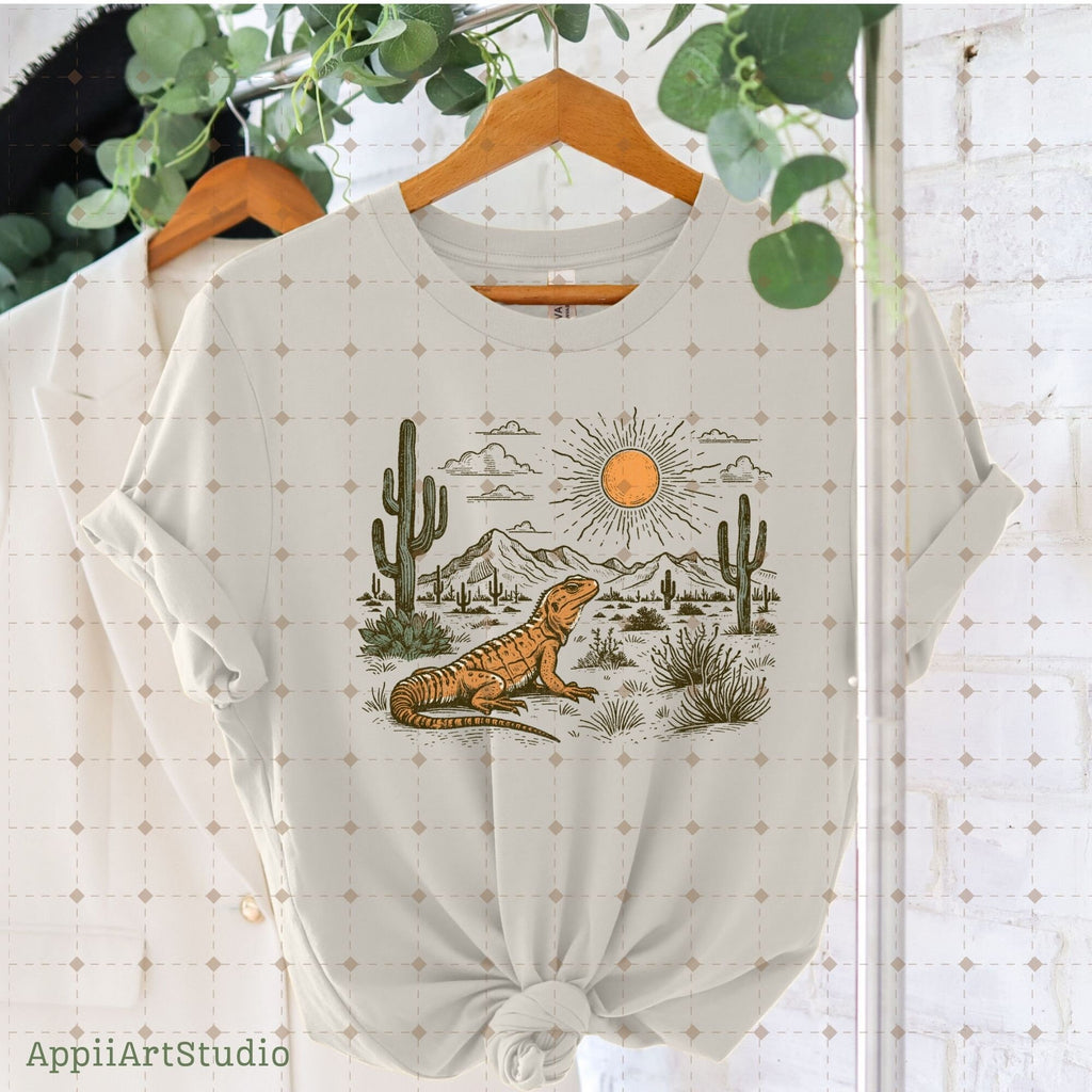 Western Desert Lizard Cactus, PNG Sublimations, Western Sublimations, Cowboy png, Designs Downloads, Shirt Design, Sublimation Download