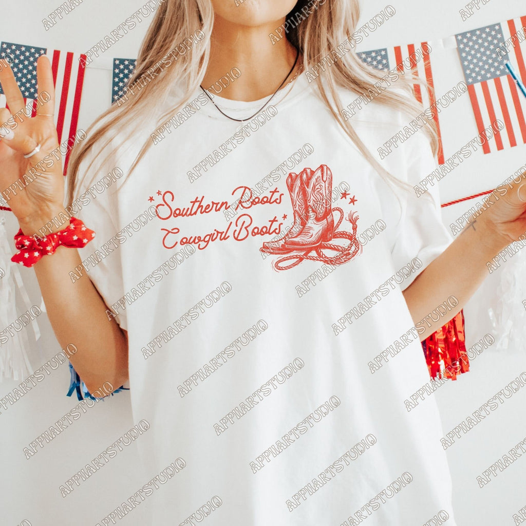 Retro Cowgirl Png Vintage Boho Western Chic Women Silhouette Cowboy Illustration Png Dtf Digital File Download T-Shirt Transparent Graphic
