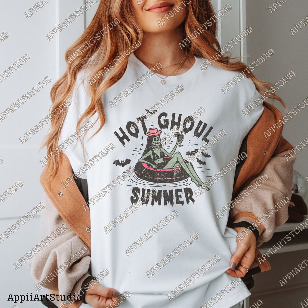 Hot Ghoul Summer,cowghoul summer halloween,Western Ghost,Trendy Summer Png,Beach png,Beach vibes png,Aesthetic Summer,Funny Sarcastic png