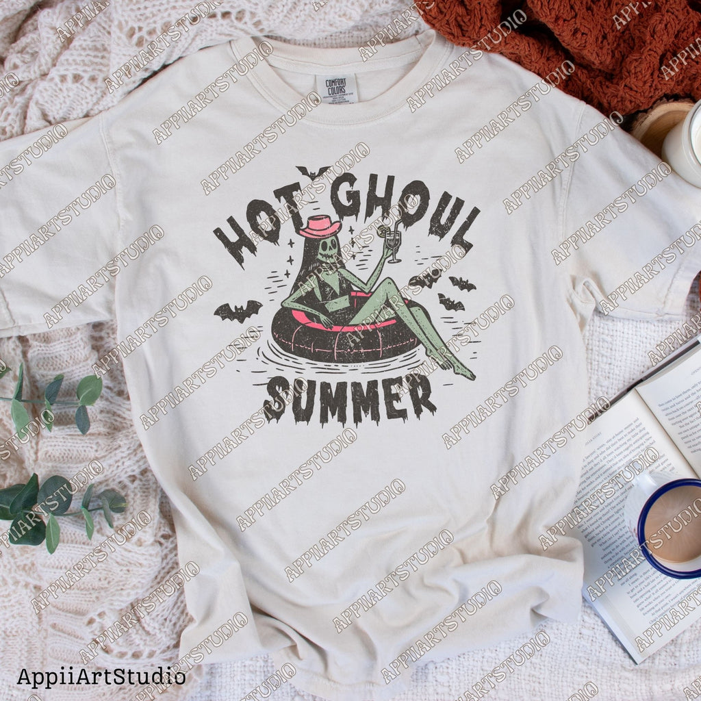 Hot Ghoul Summer,cowghoul summer halloween,Western Ghost,Trendy Summer Png,Beach png,Beach vibes png,Aesthetic Summer,Funny Sarcastic png