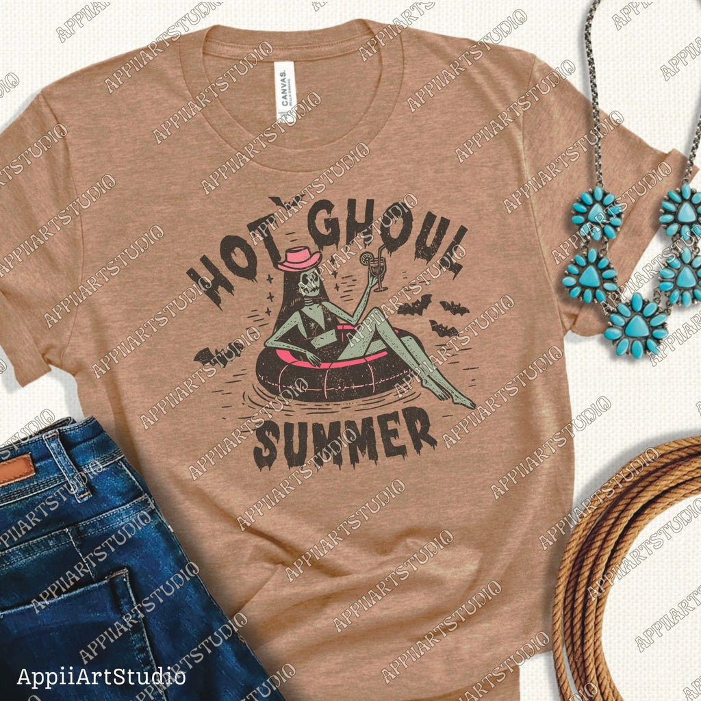 Hot Ghoul Summer,cowghoul summer halloween,Western Ghost,Trendy Summer Png,Beach png,Beach vibes png,Aesthetic Summer,Funny Sarcastic png