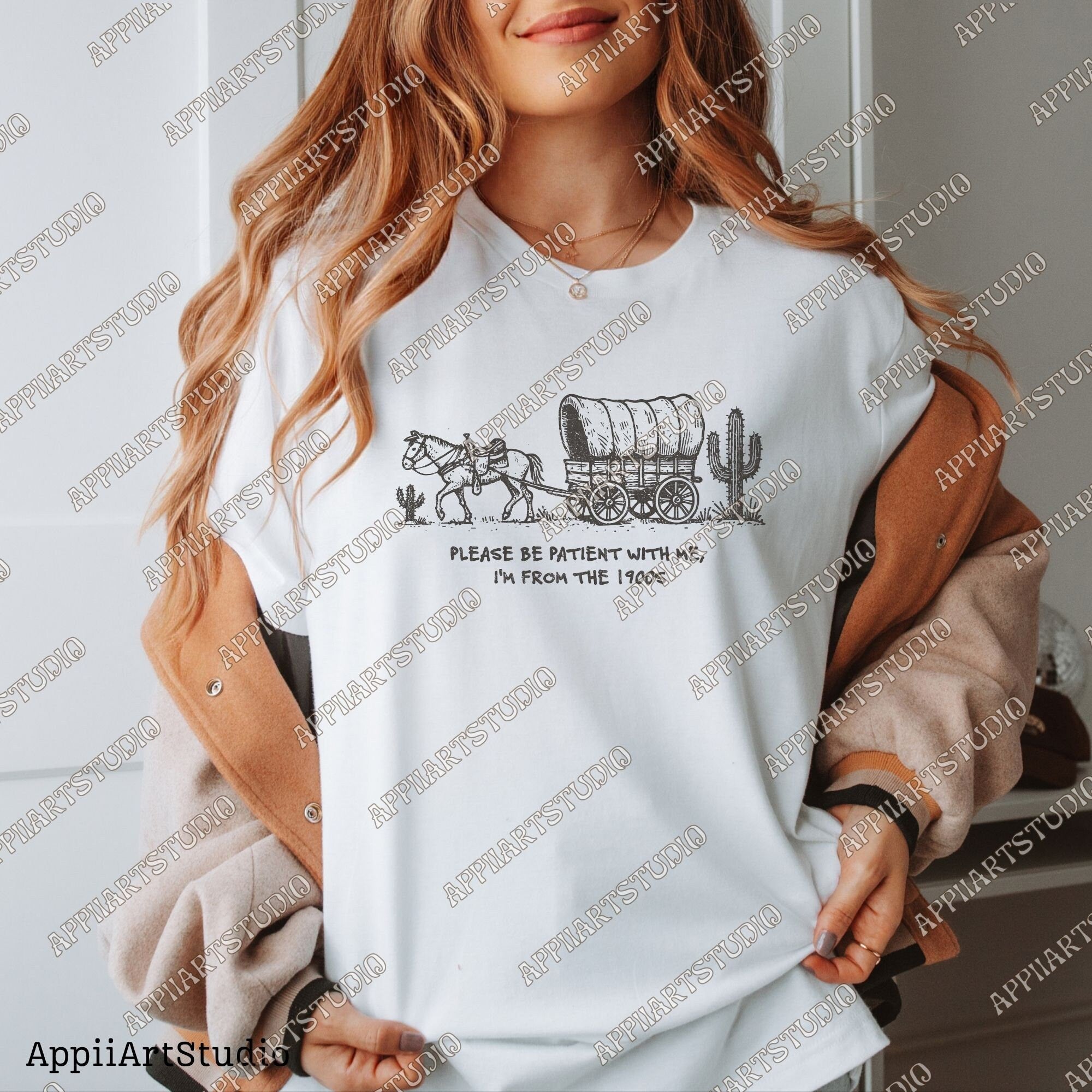 Please Be Patient with Me PNG, I'm from the 1900s PNG, Funny Quote Png, Trendy PNG, Country png, Western Png, Retro Png, Digital Download
