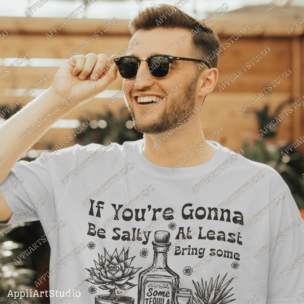 Funny Summer PNG If You're Gonna Be Salty At Least Bring The Tequila Png Summer vibe Png Adult Humor Png Retro Western Summer SUBLIMATION