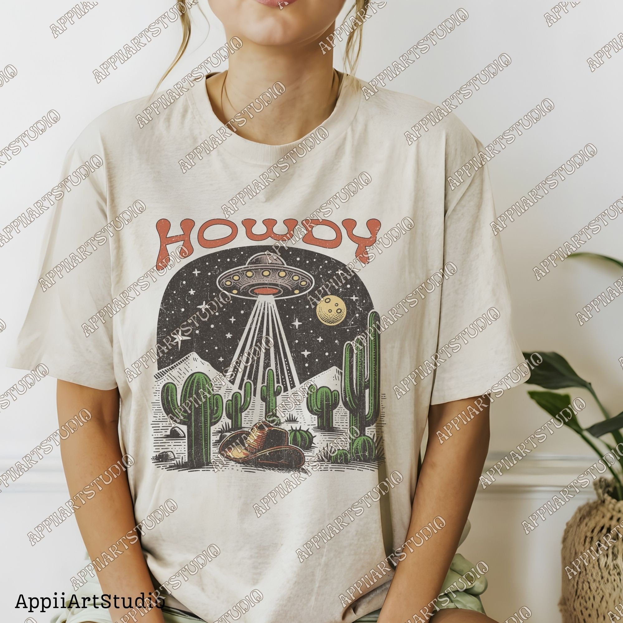 Howdy png, Western Png, Western UFO Png, Cowgirl Png, Sublimation Png, Instant Download, Western Sublimation Download, Rodeo Cowboy Png