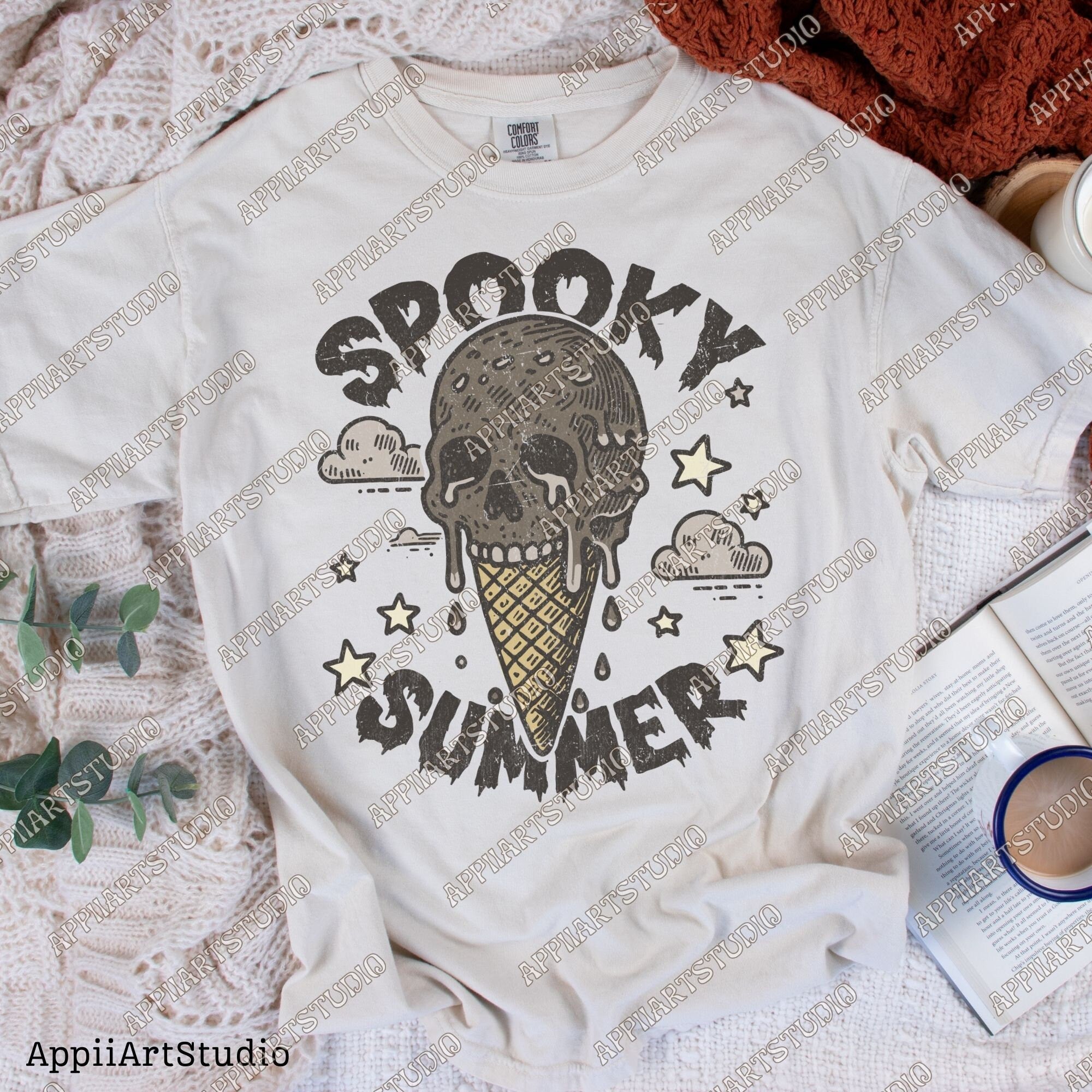 Skeleton with icecream Png, Spooky Summer Png, Summer Vibes Skeleton, Funny Skeleton Beach Png, Digital Download, summertime western png