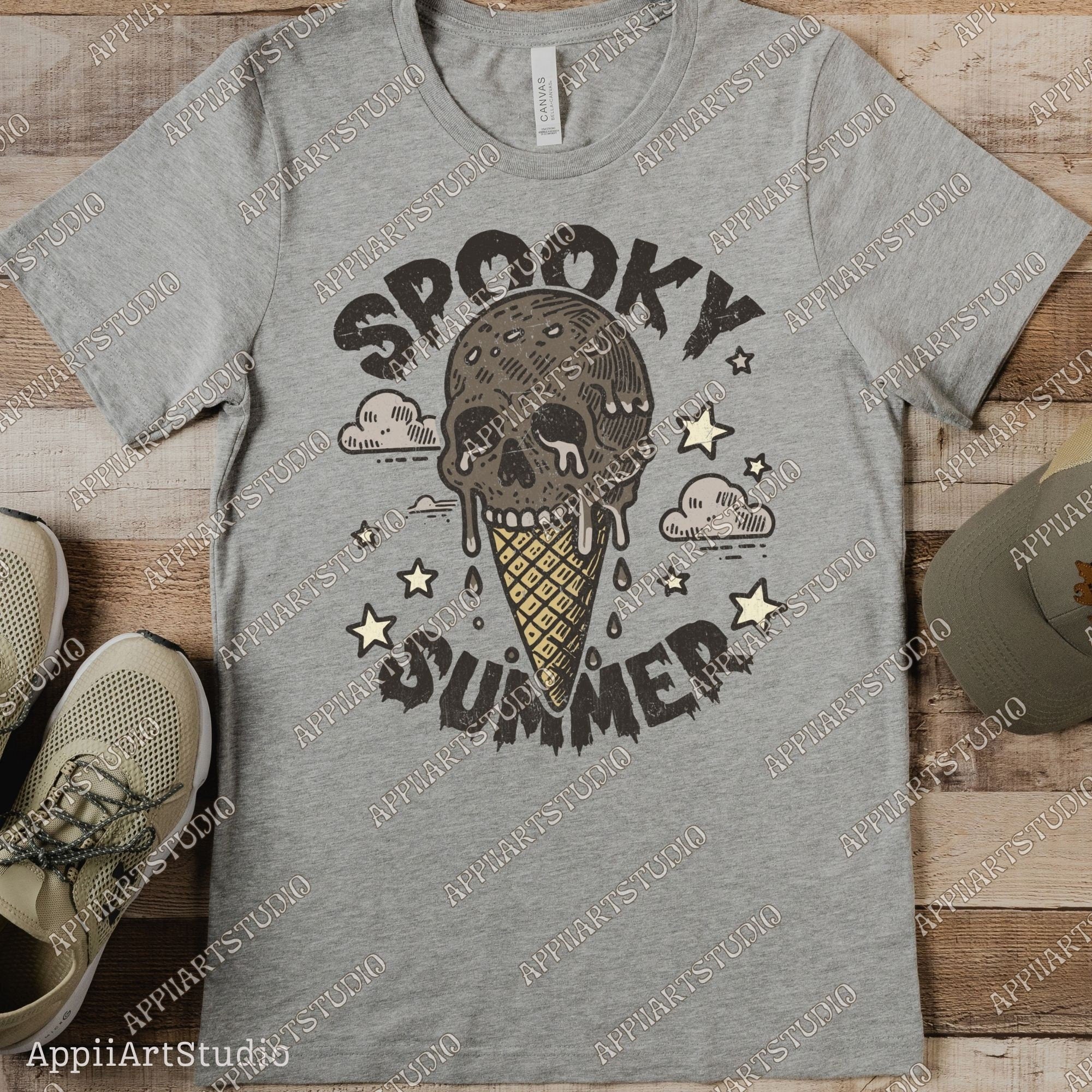 Skeleton with icecream Png, Spooky Summer Png, Summer Vibes Skeleton, Funny Skeleton Beach Png, Digital Download, summertime western png