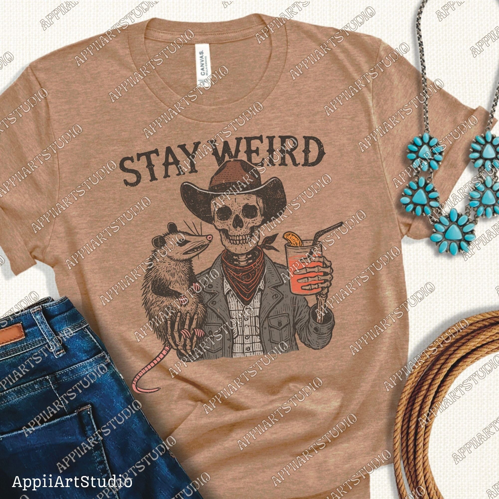 Stay Weird PNG Files, Funny Skeleton and drink Png, Cute Anime Funny Possum/Opossum, opossum lovers, Sarcastic Funny png, Digital Download