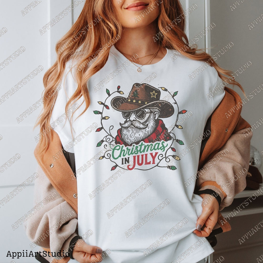 Western Christmas In July Png Cowboy Santa Westerner Vintage Deserts Sublime Design Png Downloadable Transparent Background Clipart