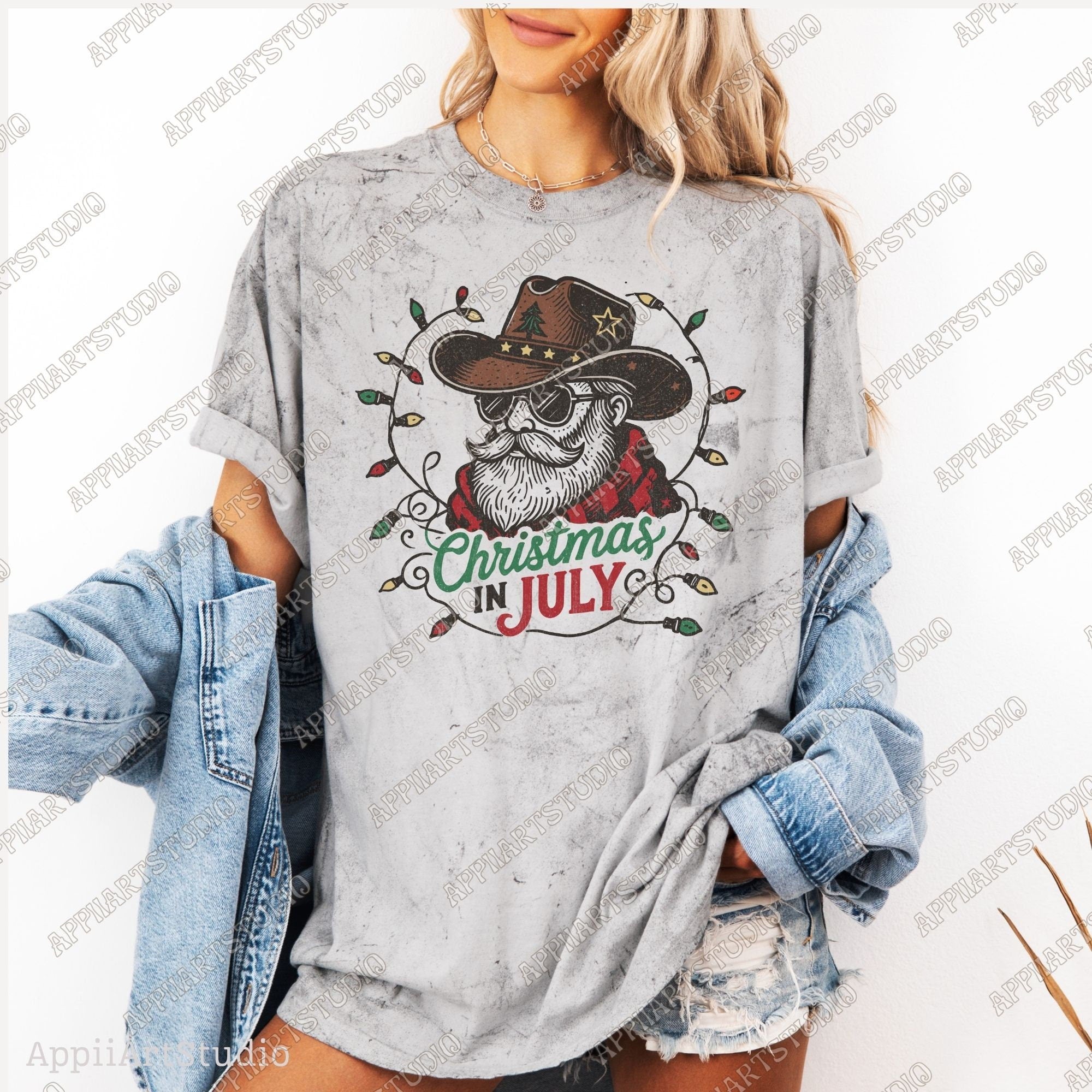 Western Christmas In July Png Cowboy Santa Westerner Vintage Deserts Sublime Design Png Downloadable Transparent Background Clipart