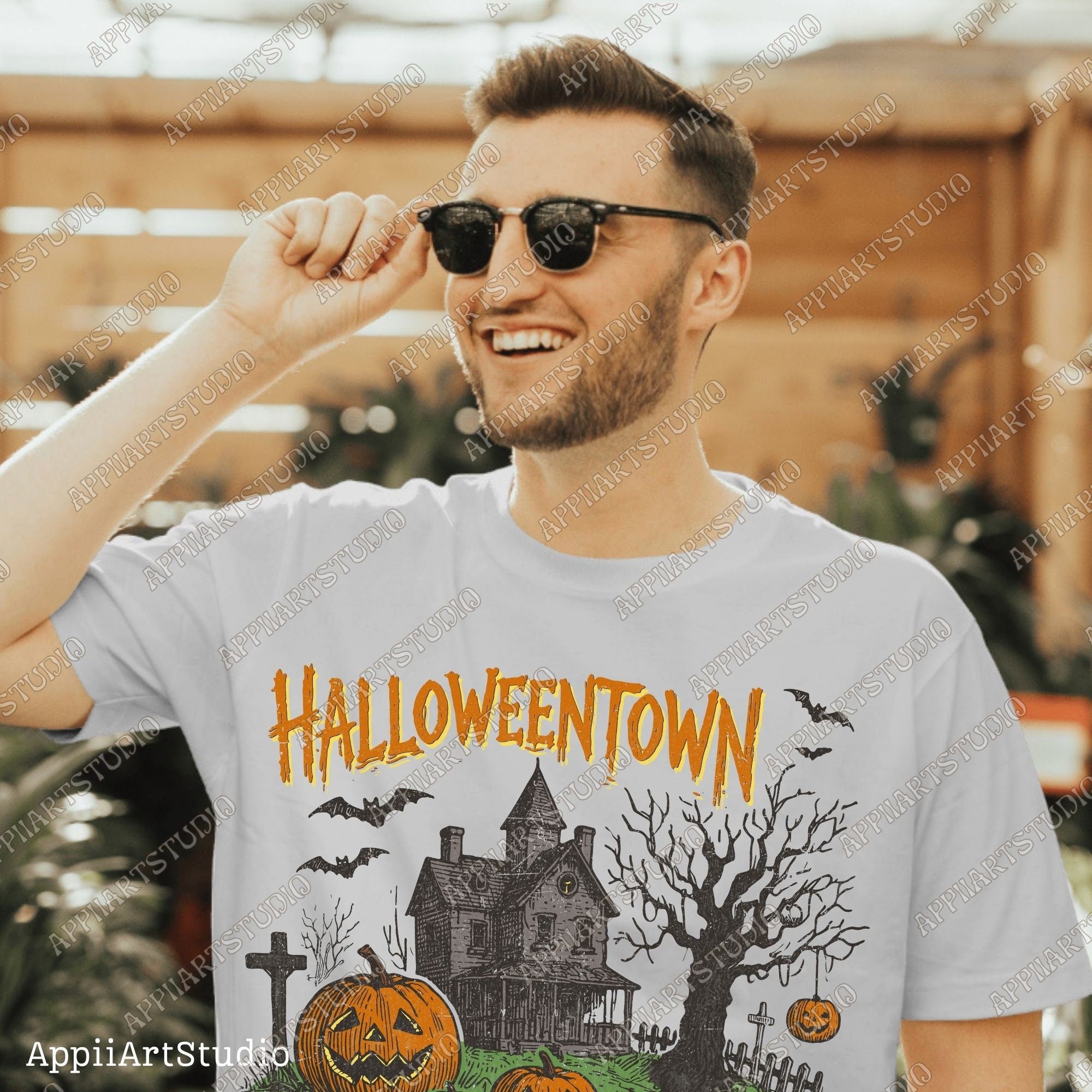 Halloweentown PNG, halloweeners, Halloween png, Halloween Shirt png, Retro Halloween png, Halloween Pumpkin png, Fall png Sublime Design Png