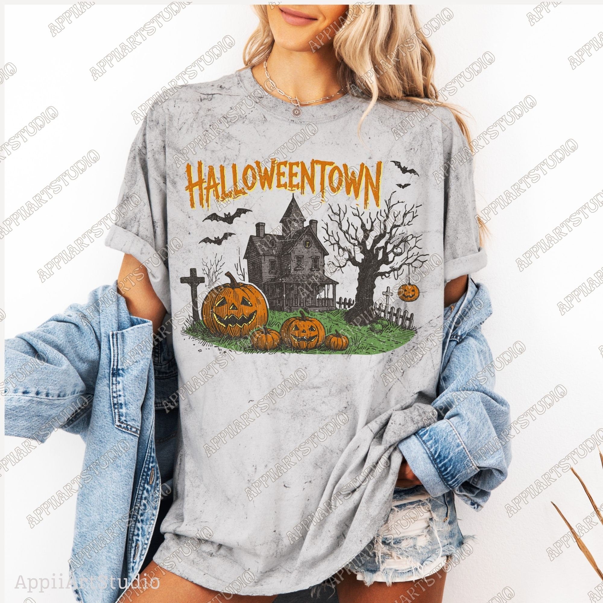 Halloweentown PNG, halloweeners, Halloween png, Halloween Shirt png, Retro Halloween png, Halloween Pumpkin png, Fall png Sublime Design Png