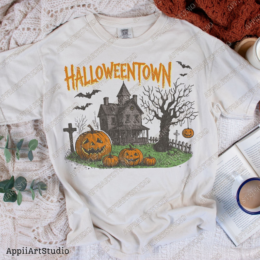 Halloweentown PNG, halloweeners, Halloween png, Halloween Shirt png, Retro Halloween png, Halloween Pumpkin png, Fall png Sublime Design Png