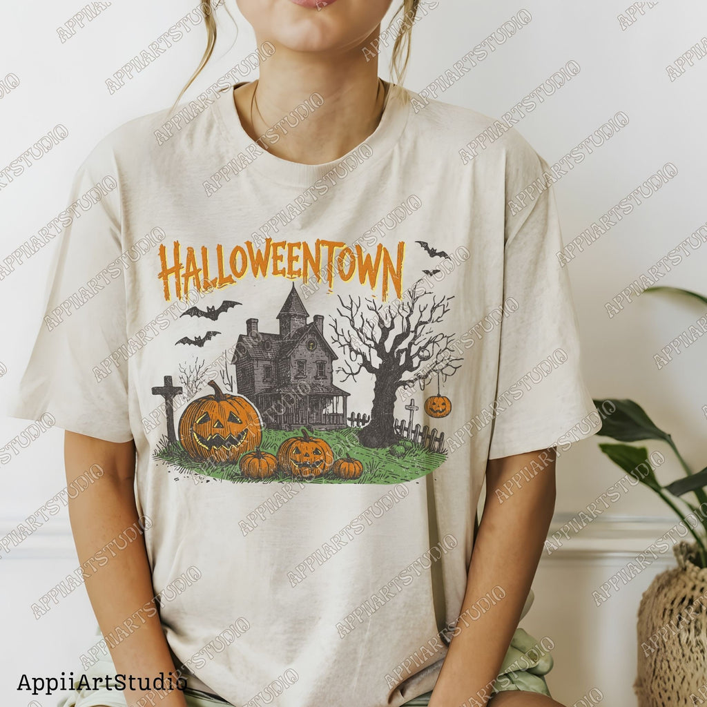 Halloweentown PNG, halloweeners, Halloween png, Halloween Shirt png, Retro Halloween png, Halloween Pumpkin png, Fall png Sublime Design Png
