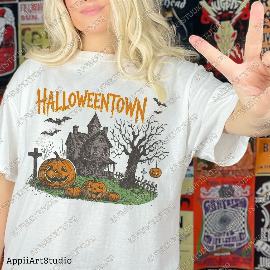 Halloweentown PNG, halloweeners, Halloween png, Halloween Shirt png, Retro Halloween png, Halloween Pumpkin png, Fall png Sublime Design Png