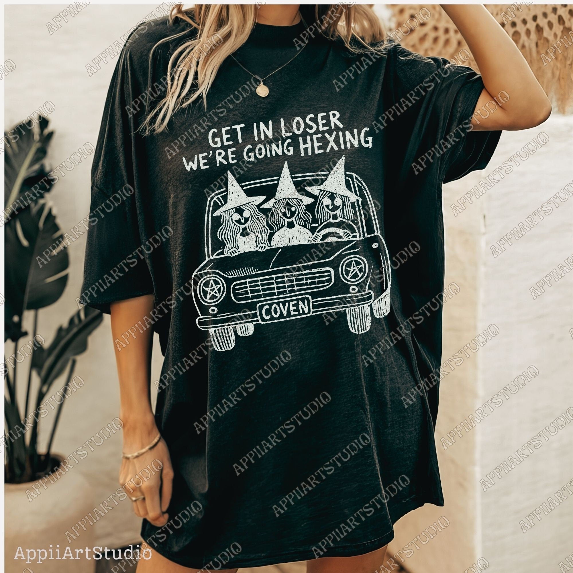 Get In Losers We're going hexing png, Halloween png, Vintage Halloween png, Retro Halloween png, Halloween witch, fall png, sublimation png