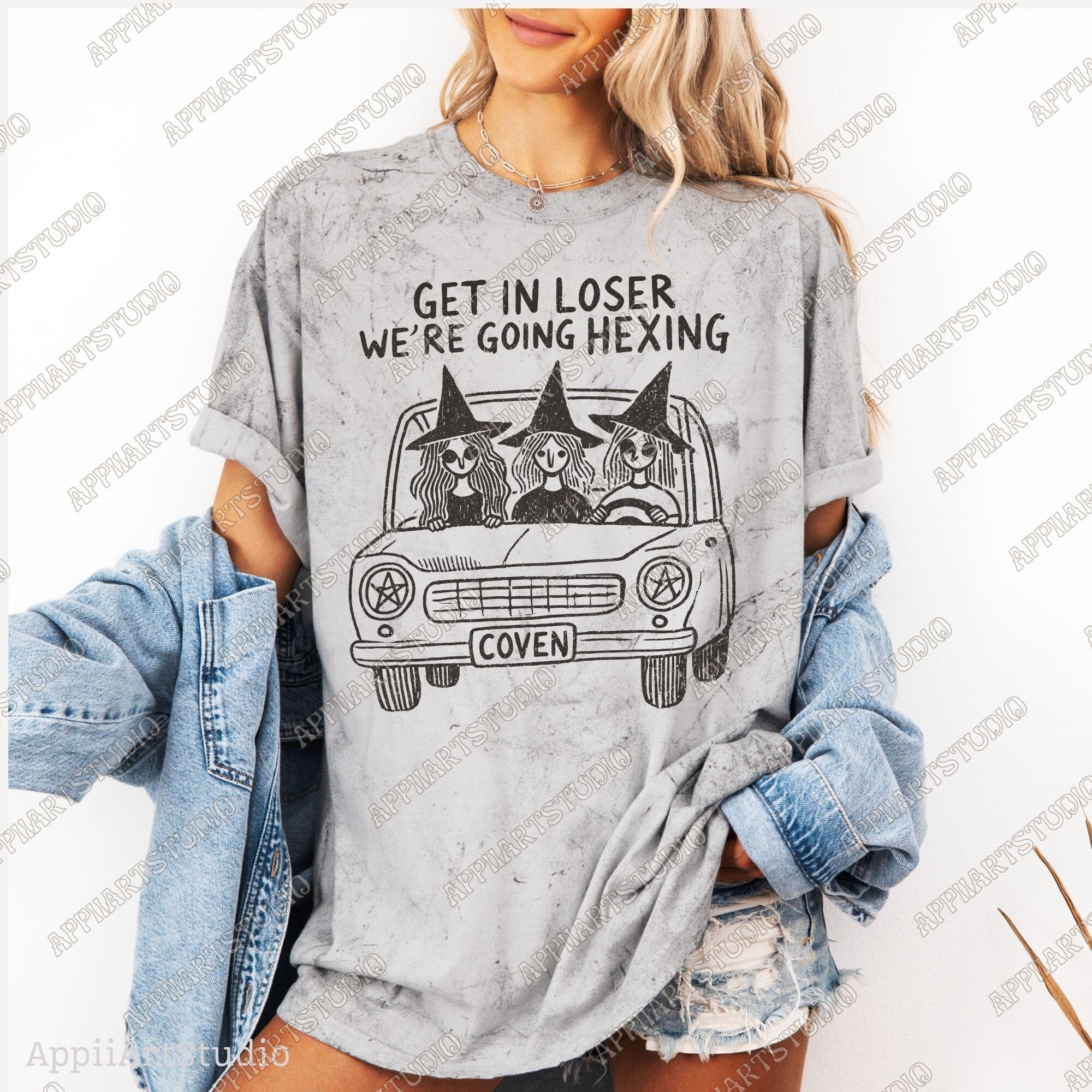 Get In Losers We're going hexing png, Halloween png, Vintage Halloween png, Retro Halloween png, Halloween witch, fall png, sublimation png