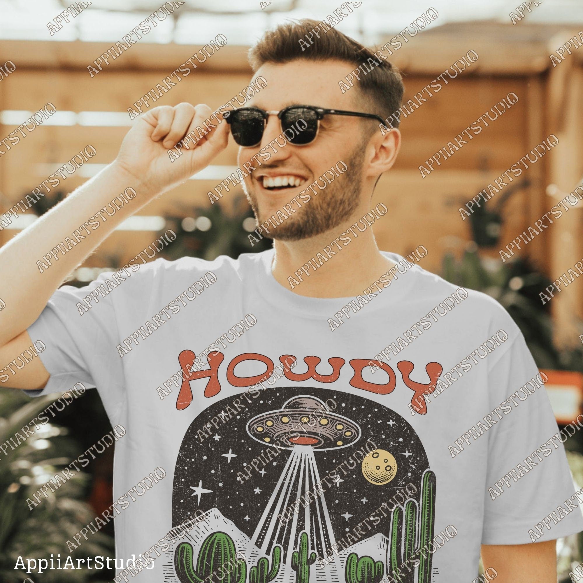 Howdy png, Western Png, Western UFO Png, Cowgirl Png, Sublimation Png, Instant Download, Western Sublimation Download, Rodeo Cowboy Png