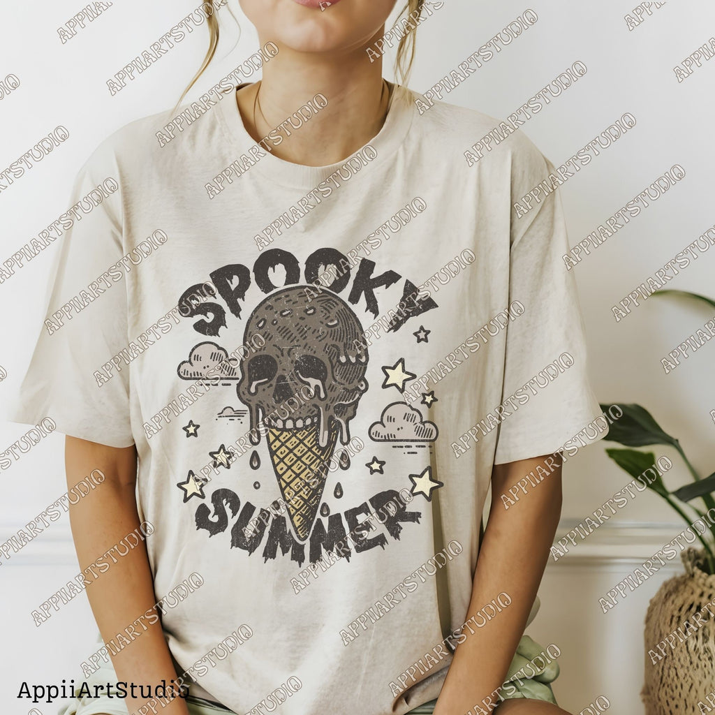 Skeleton with icecream Png, Spooky Summer Png, Summer Vibes Skeleton, Funny Skeleton Beach Png, Digital Download, summertime western png