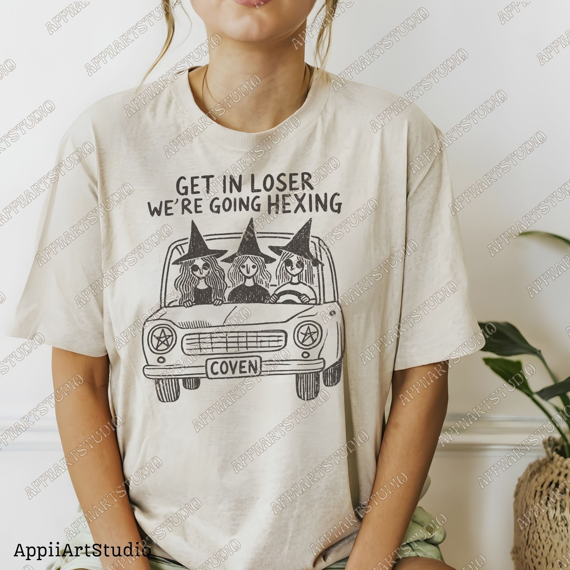 Get In Losers We're going hexing png, Halloween png, Vintage Halloween png, Retro Halloween png, Halloween witch, fall png, sublimation png