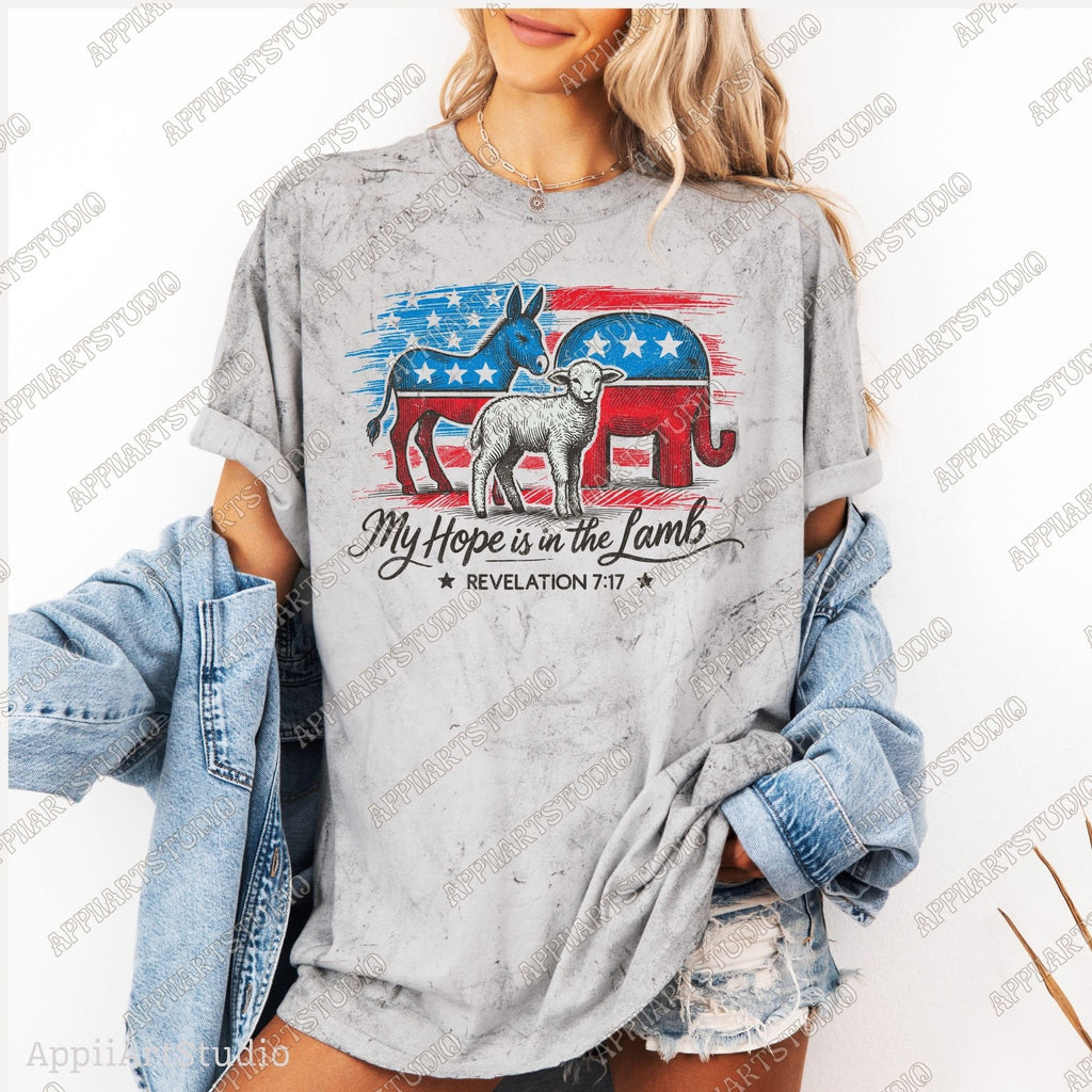 My Hope is in the Lamb Political Graphic Christian Political PNG Faith-Based Digital Download Western Sublimations Western png Election Year