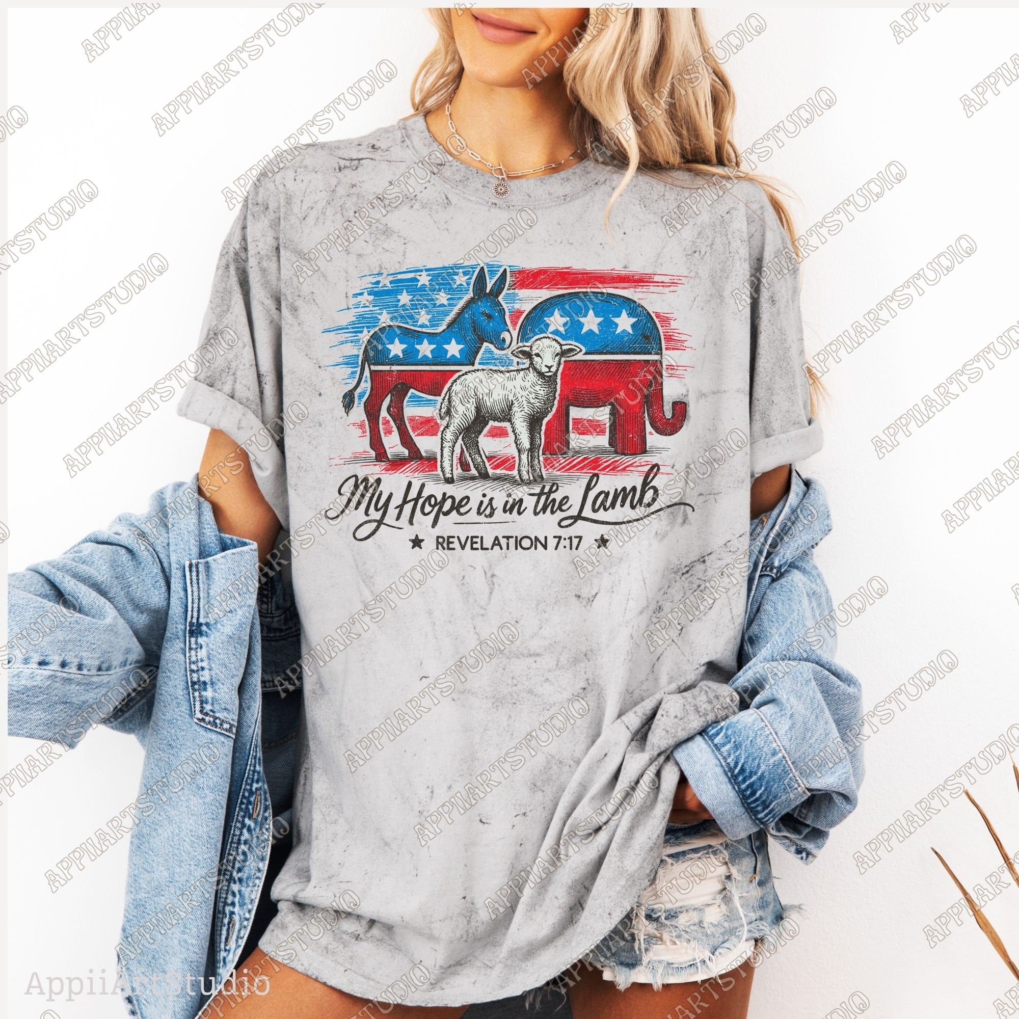 My Hope is in the Lamb Political Graphic Christian Political PNG Faith-Based Digital Download Western Sublimations Western png Election Year