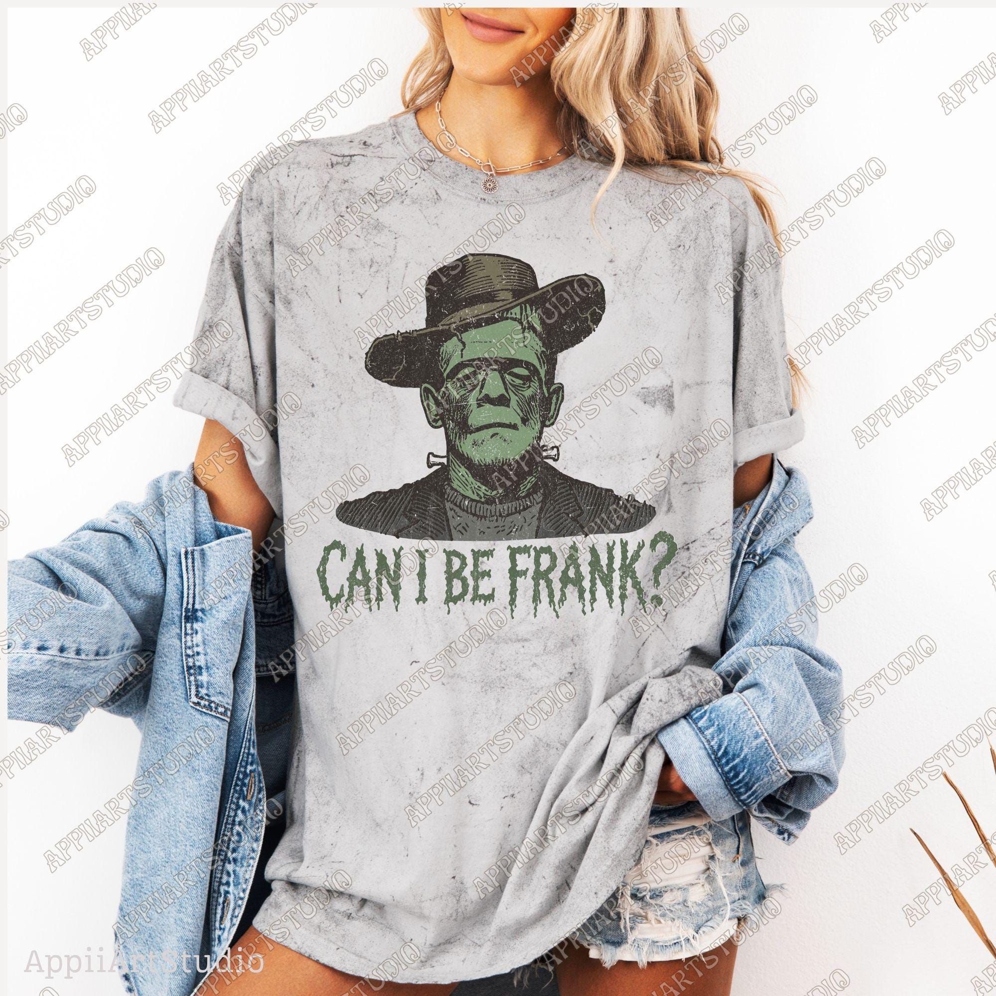 Can I Be Frank Png, Western Halloween Graphic, Spooky Halloween Frankenstein, Western Cowboy, Transparent Png Digital Download Halloweeners