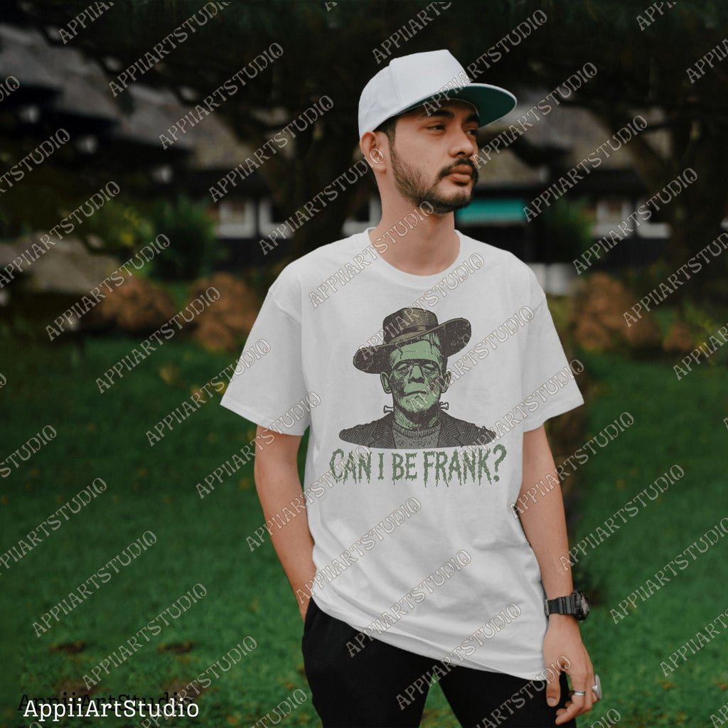 Can I Be Frank Png, Western Halloween Graphic, Spooky Halloween Frankenstein, Western Cowboy, Transparent Png Digital Download Halloweeners