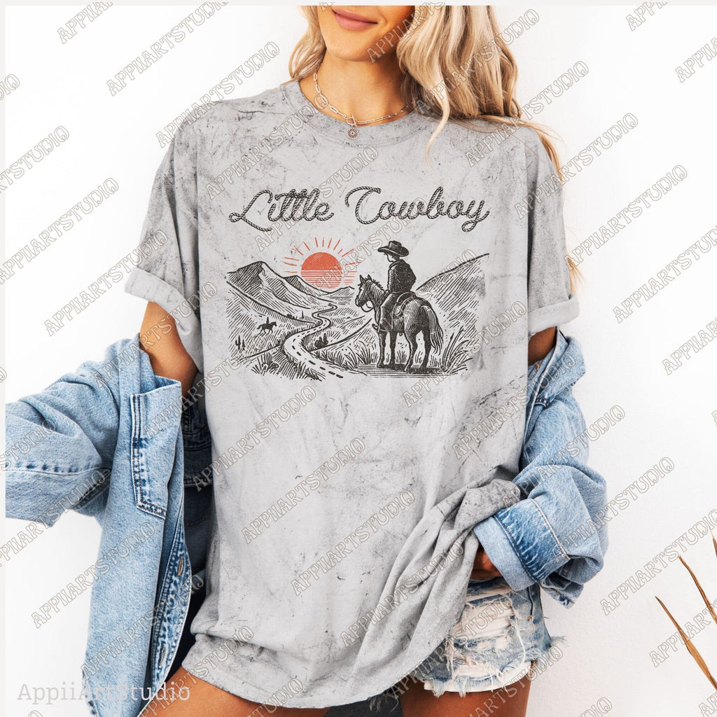 Little Cowboy Png, Western Cowboy Design PNG, Western PNG, Vintage Style PNG, Western Design, Desert Western Png, Retro Cowboy Png