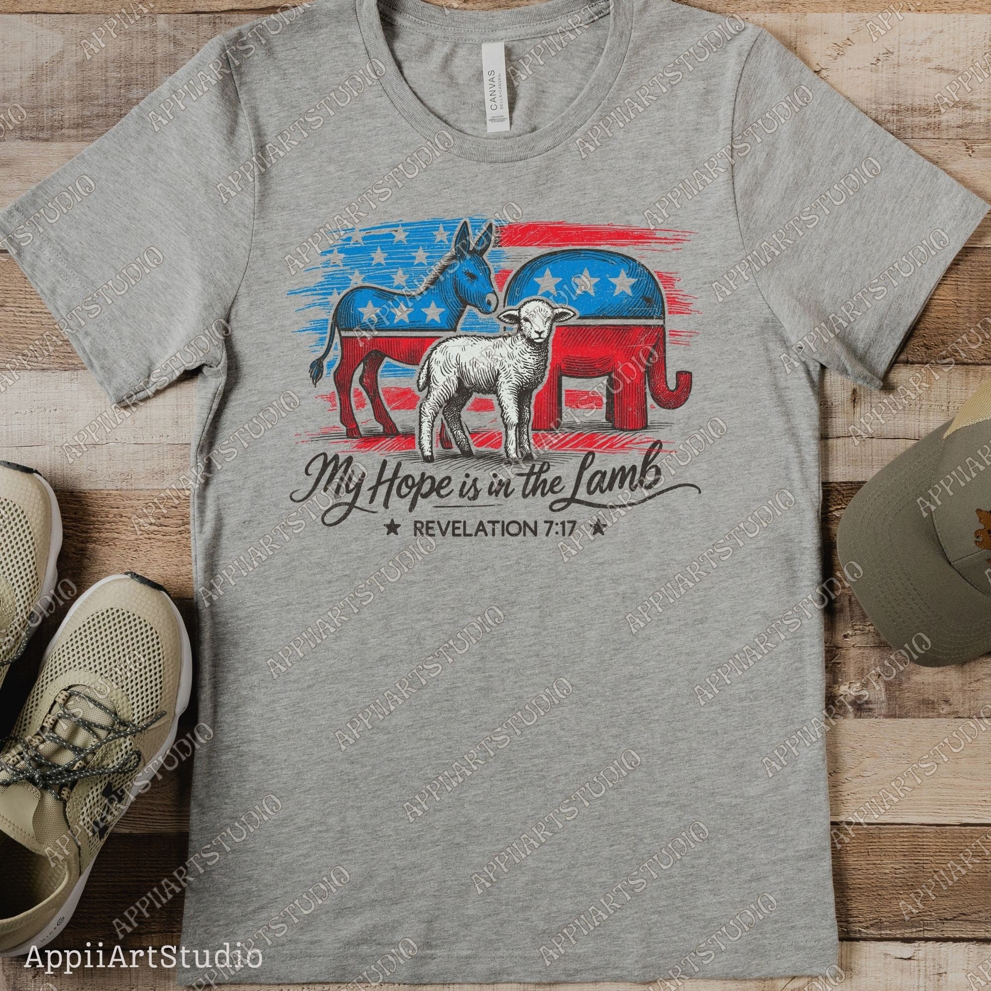 My Hope is in the Lamb Political Graphic Christian Political PNG Faith-Based Digital Download Western Sublimations Western png Election Year