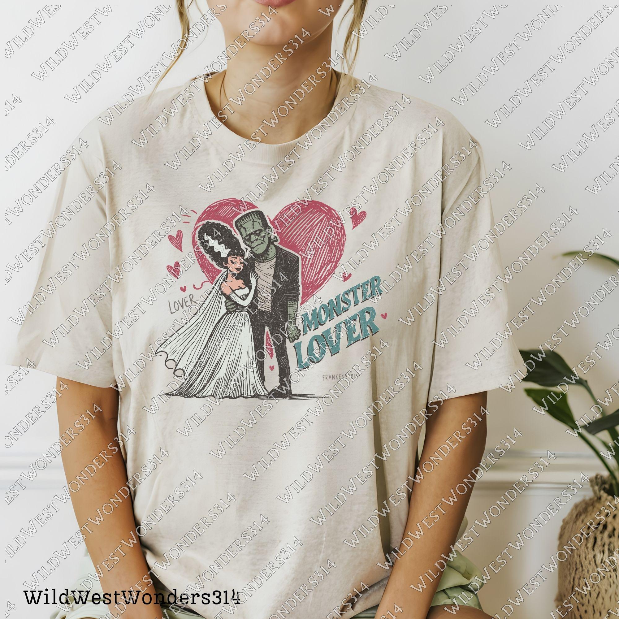 frankenstein Lover Png, Monster Lover png, Vintage Halloween Shirt png, Halloween Horror movie png, Halloween png, Retro halloween png