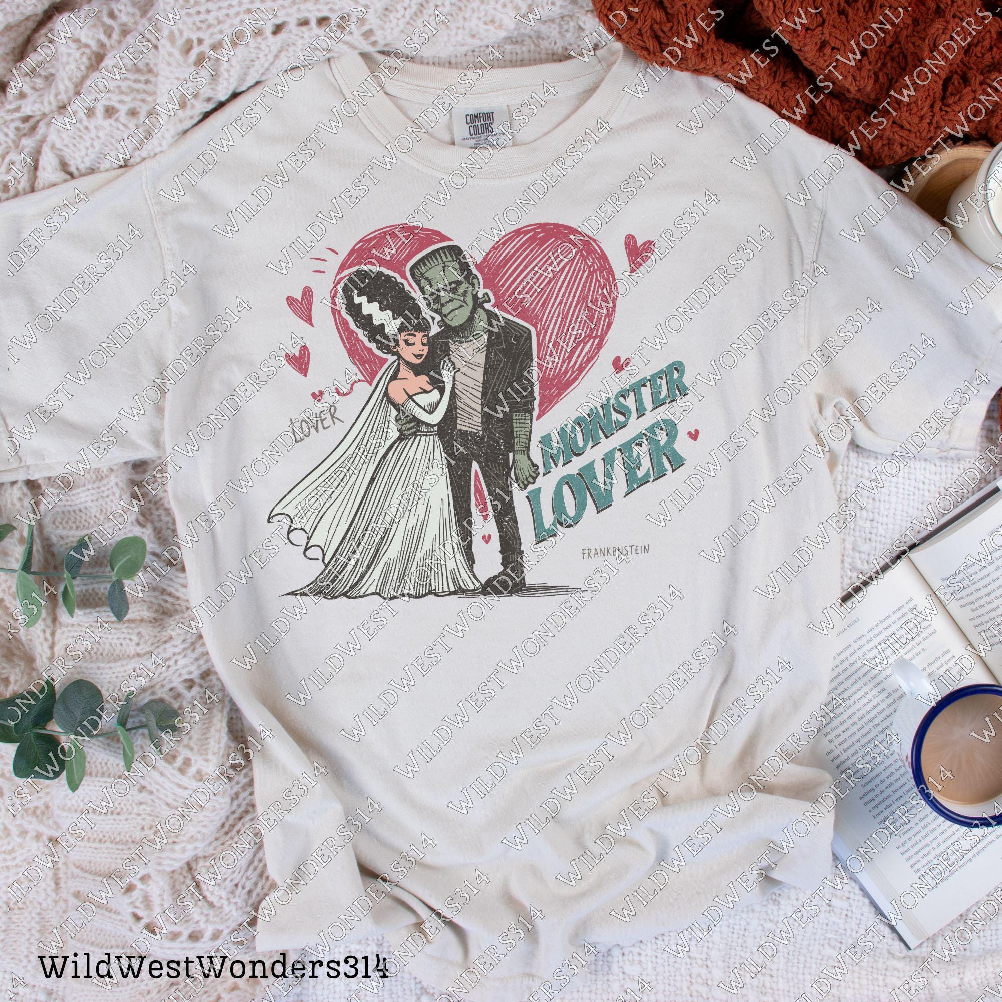 frankenstein Lover Png, Monster Lover png, Vintage Halloween Shirt png, Halloween Horror movie png, Halloween png, Retro halloween png