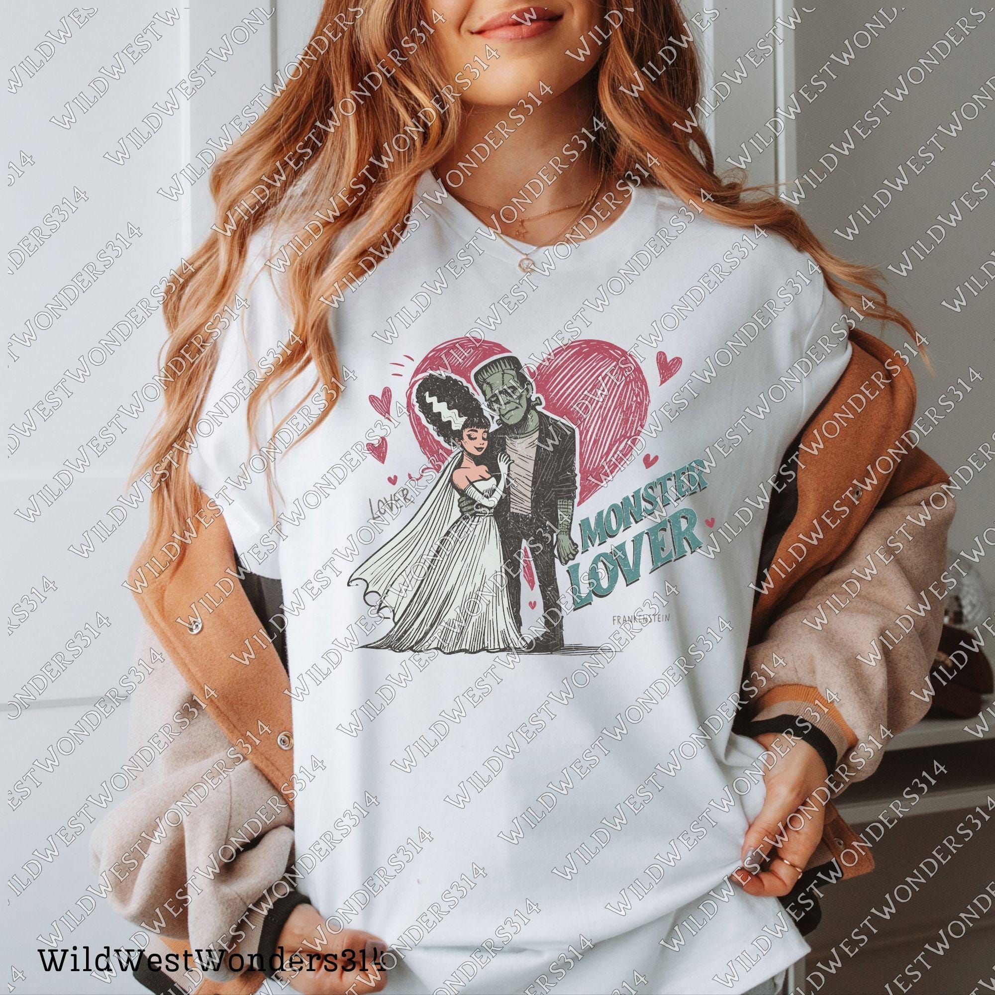 frankenstein Lover Png, Monster Lover png, Vintage Halloween Shirt png, Halloween Horror movie png, Halloween png, Retro halloween png