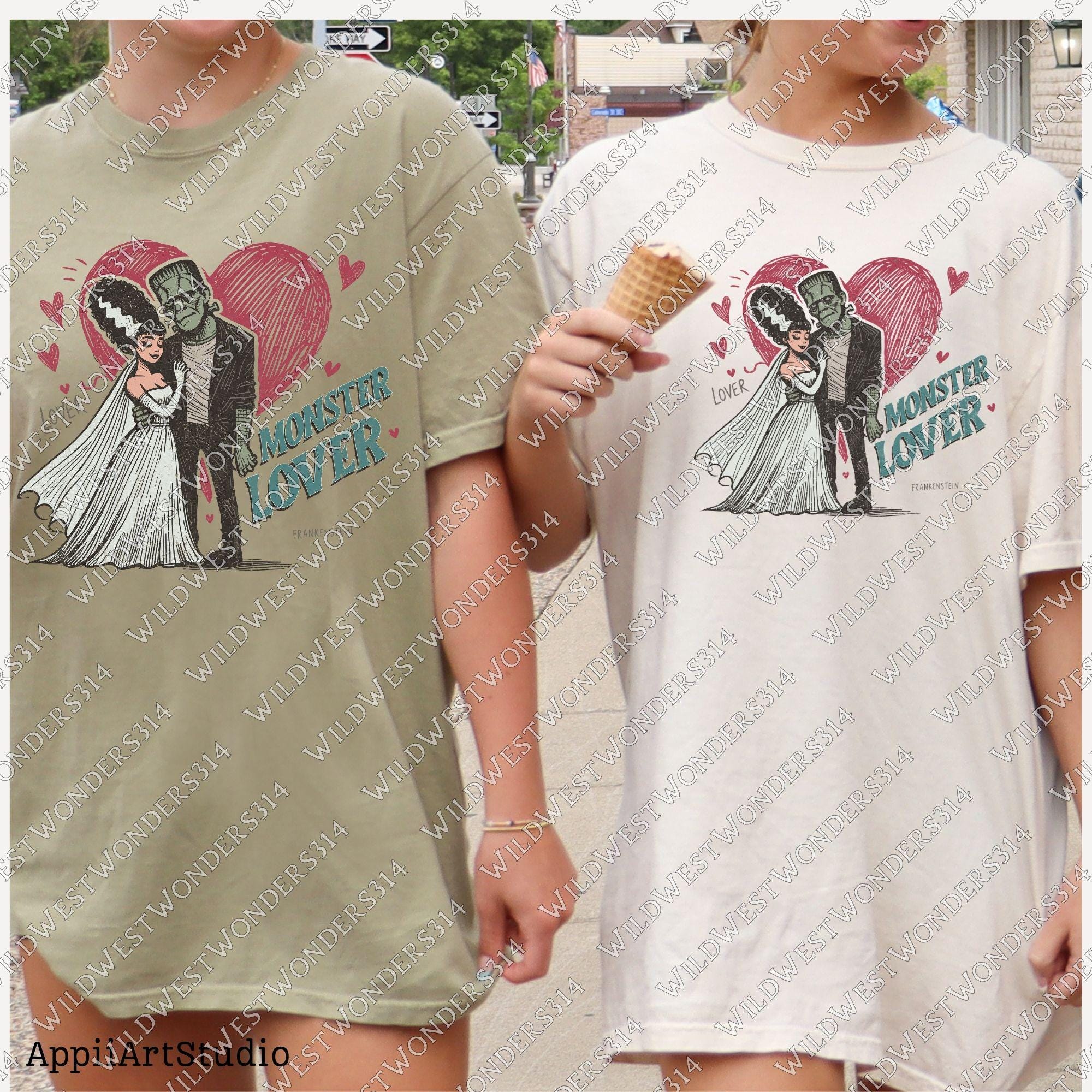 frankenstein Lover Png, Monster Lover png, Vintage Halloween Shirt png, Halloween Horror movie png, Halloween png, Retro halloween png