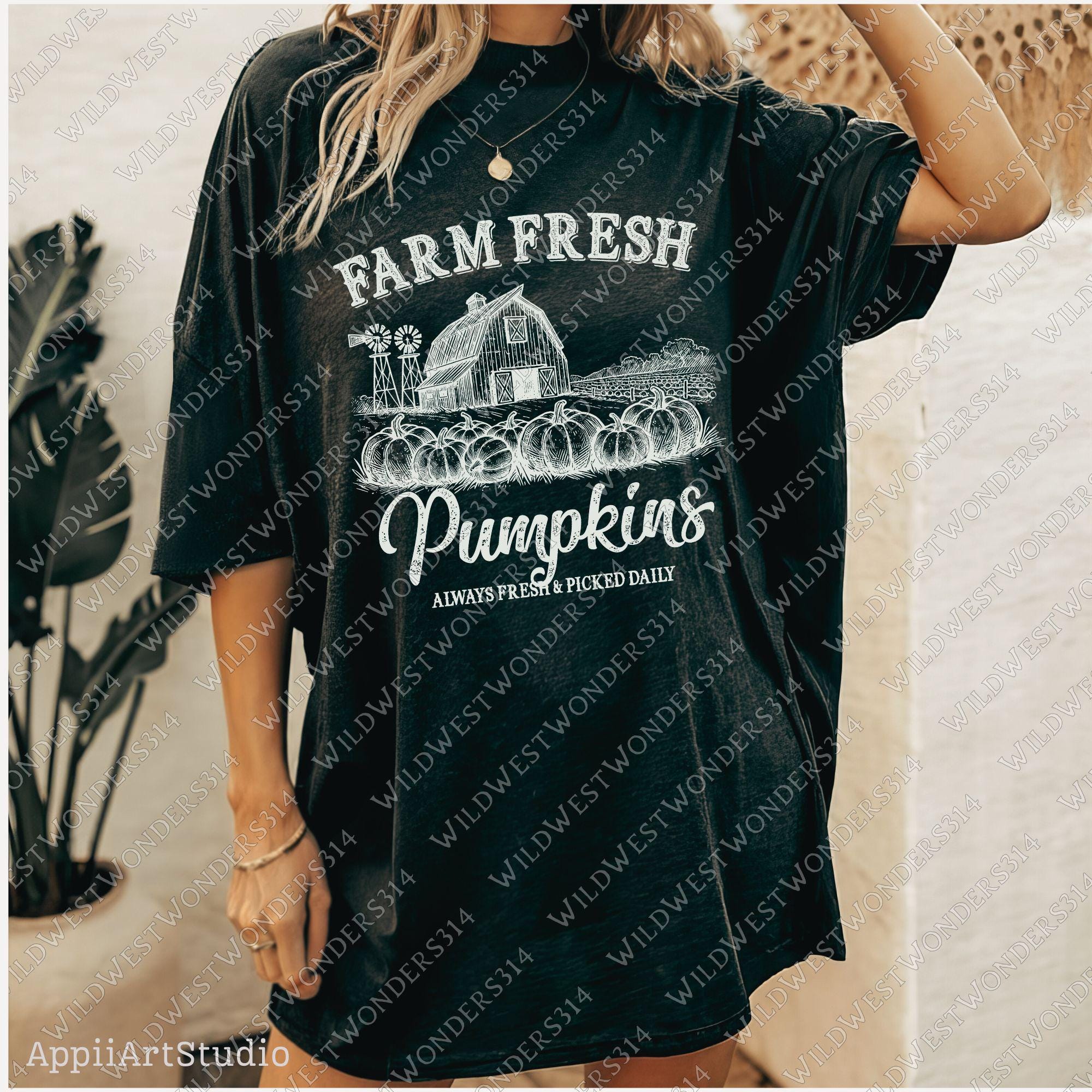 Fall png, Farm Fresh Pumpkins png, Fall Sublimation Design, Digital Download, Fall shirt design Western fall Png Western Pumpkin Png Digital