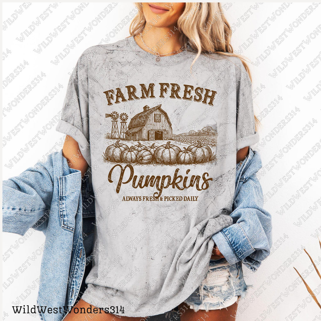 Fall png, Farm Fresh Pumpkins png, Fall Sublimation Design, Digital Download, Fall shirt design Western fall Png Western Pumpkin Png Digital