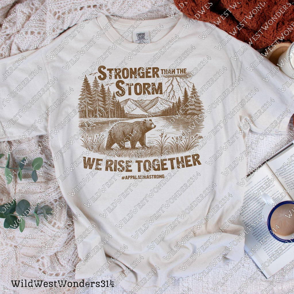 Stronger Than The Storm Png, Appalachia Strong PNG, Hurricane Helene, Virginia, Tennessee, North Caroline Hurricane PNG, Sublimation Design