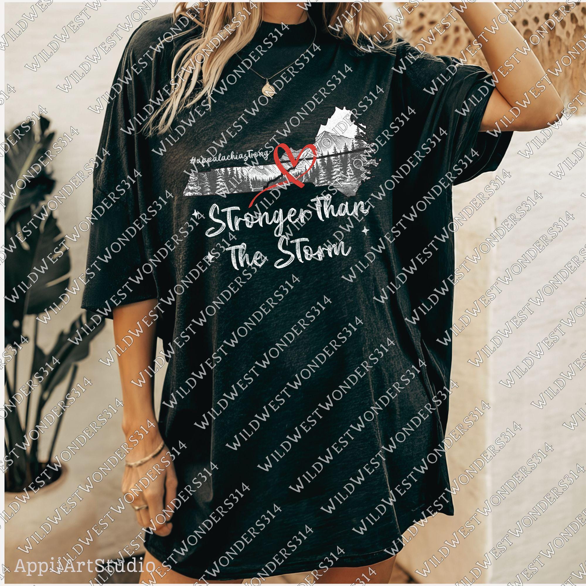 Stronger Than The Storm Png, Appalachia Strong PNG, Hurricane Helene, Virginia, Tennessee, North Caroline Hurricane PNG, Sublimation Design